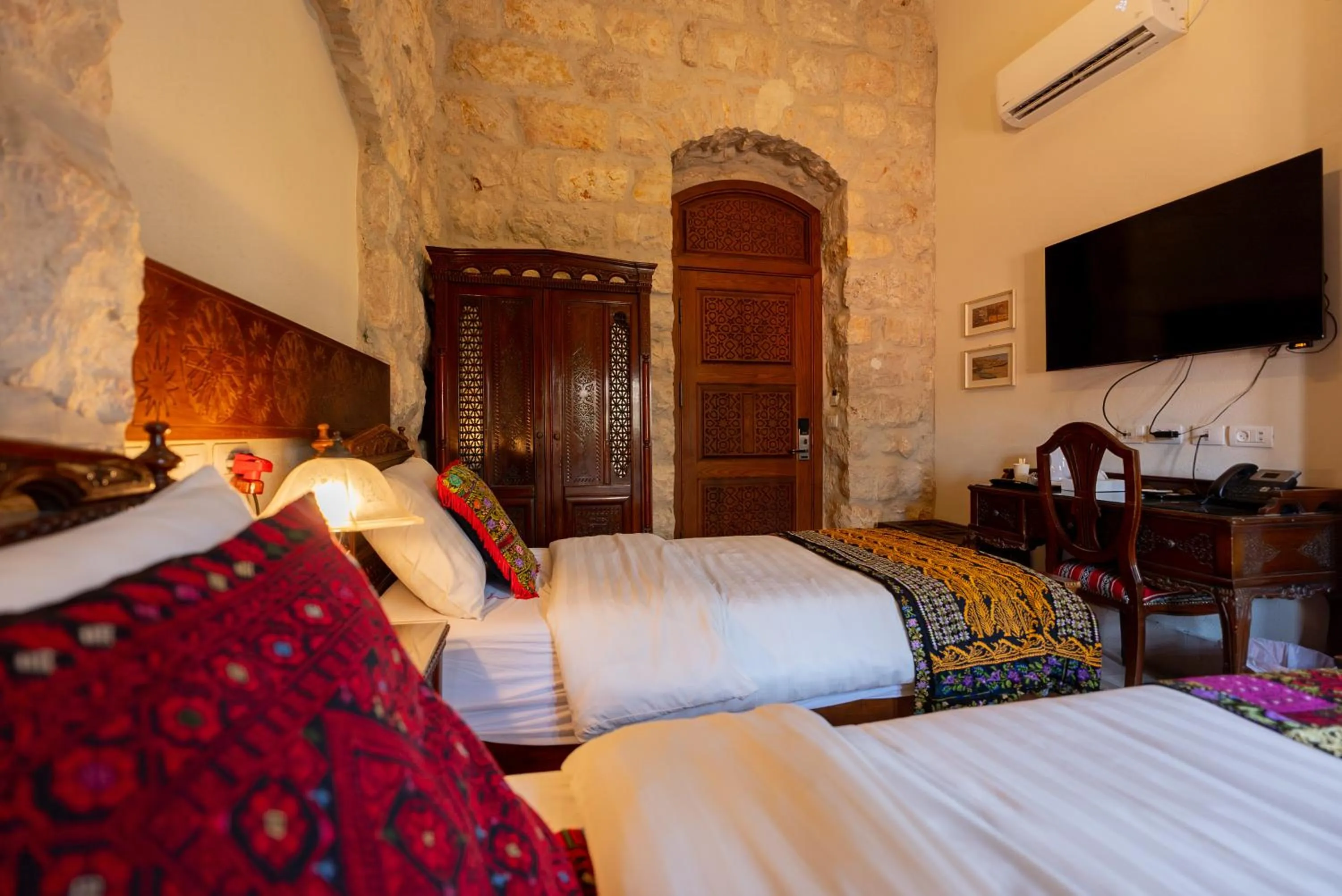 Bed in Jerusalem Hotel