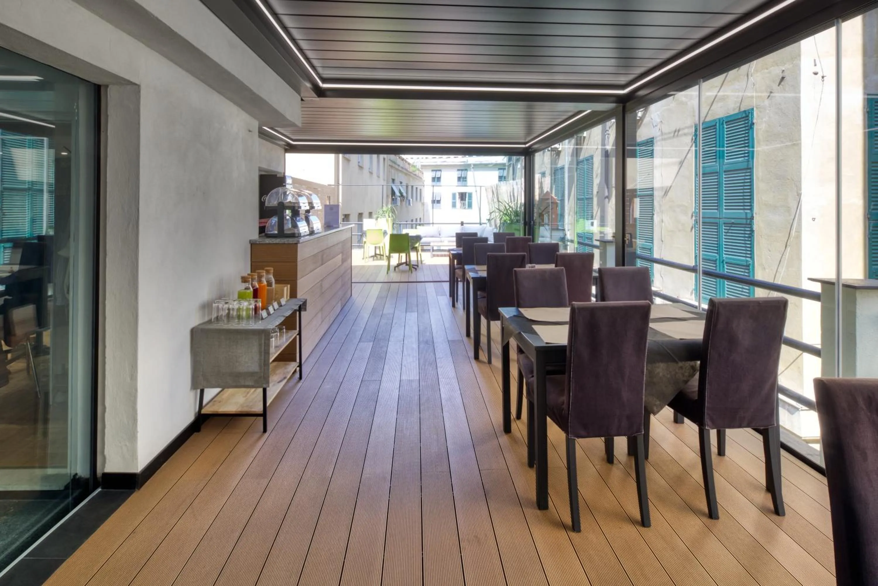 Seating area in Hotel Doria