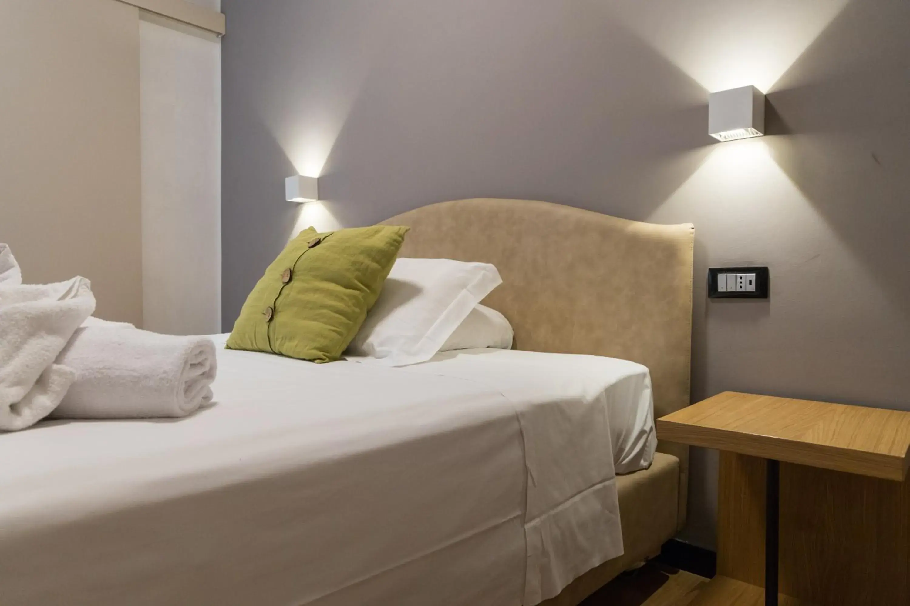 Bed in Hotel Doria Bed in Hotel Doria