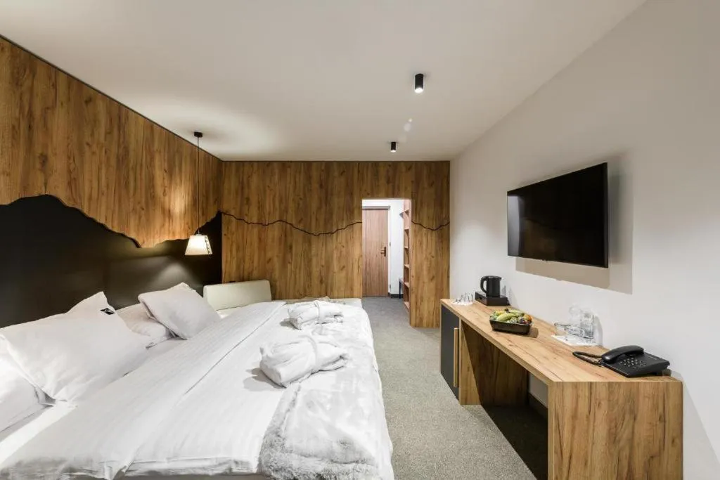 Bedroom, Bed in Wellness Hotel Svornost