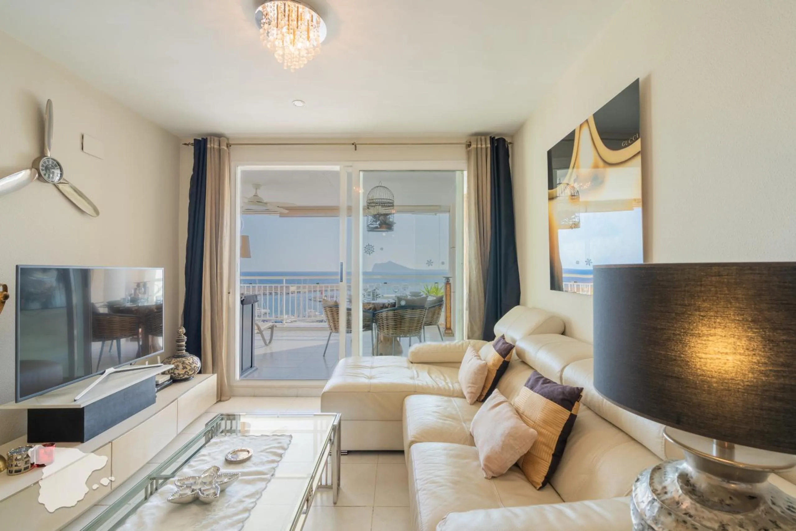 Communal lounge/ TV room in CostaBlancaDreams Nautico in Calpe