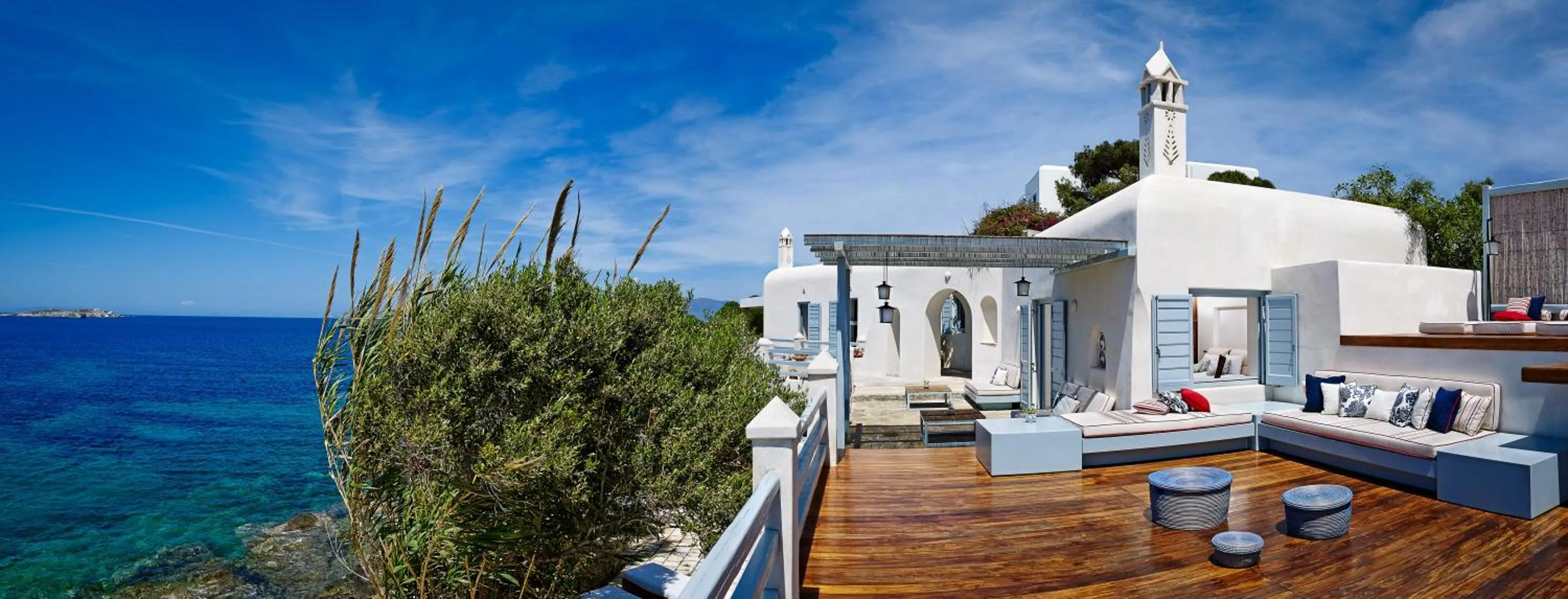 Patio in Belvedere Mykonos - Waterfront Villa & Suites - The Leading Hotels of the World