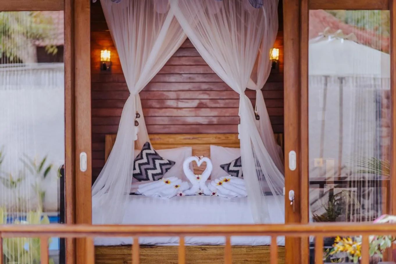 Bed in Lembongan Small Heaven Bungalow