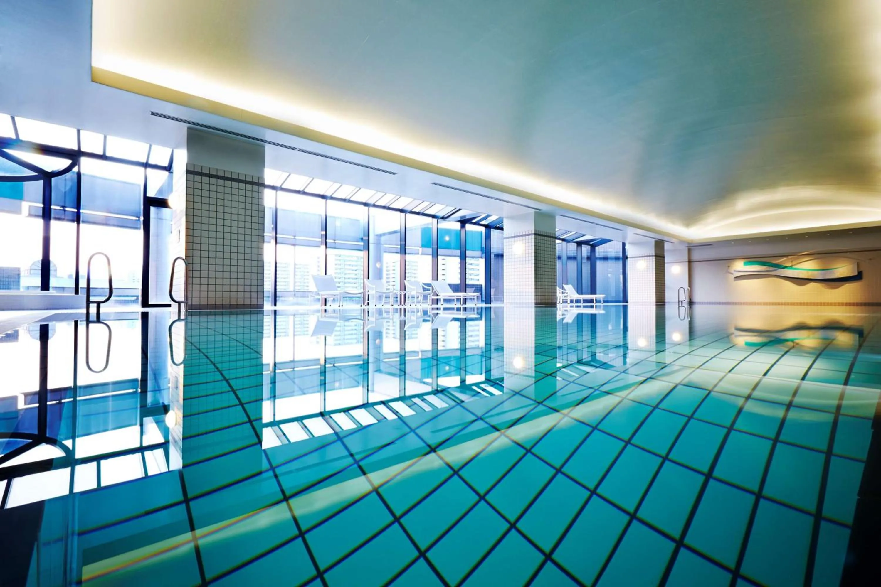 Pool view in Grand Prince Hotel Osaka Bay