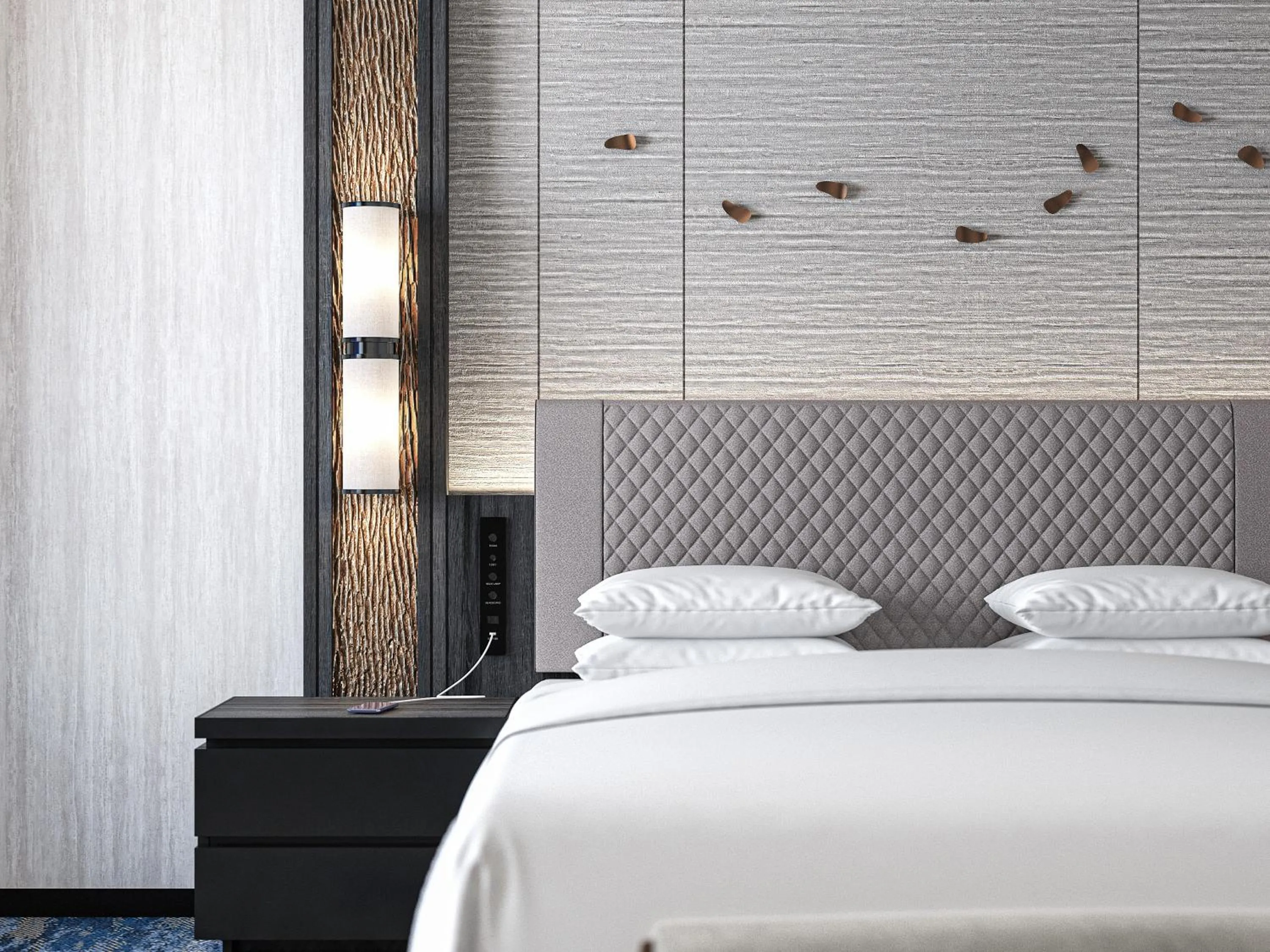 Bed in Grand Prince Hotel Osaka Bay