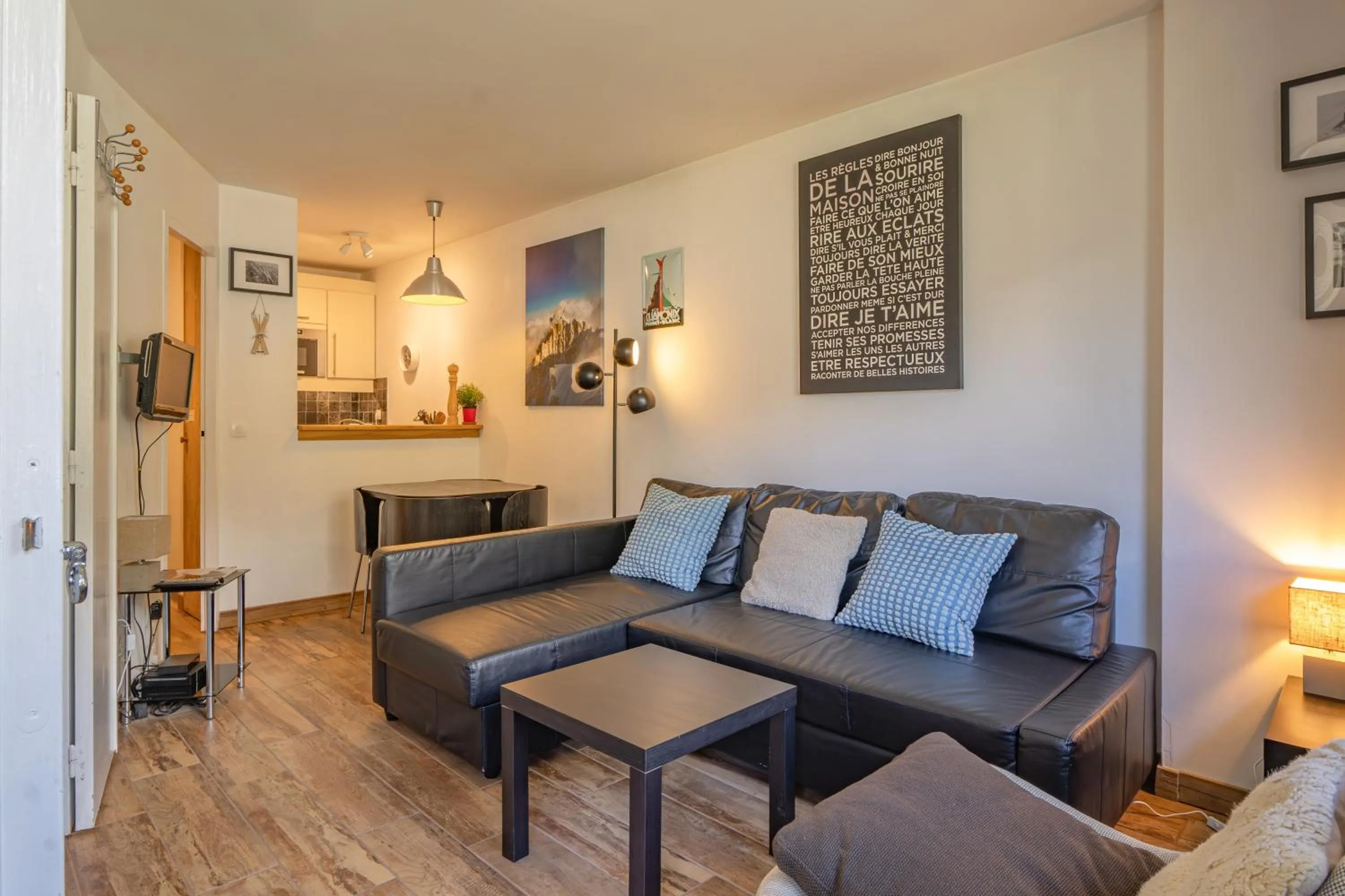 Living room in Apartment Grepon 3A - A Central Chamonix Haven