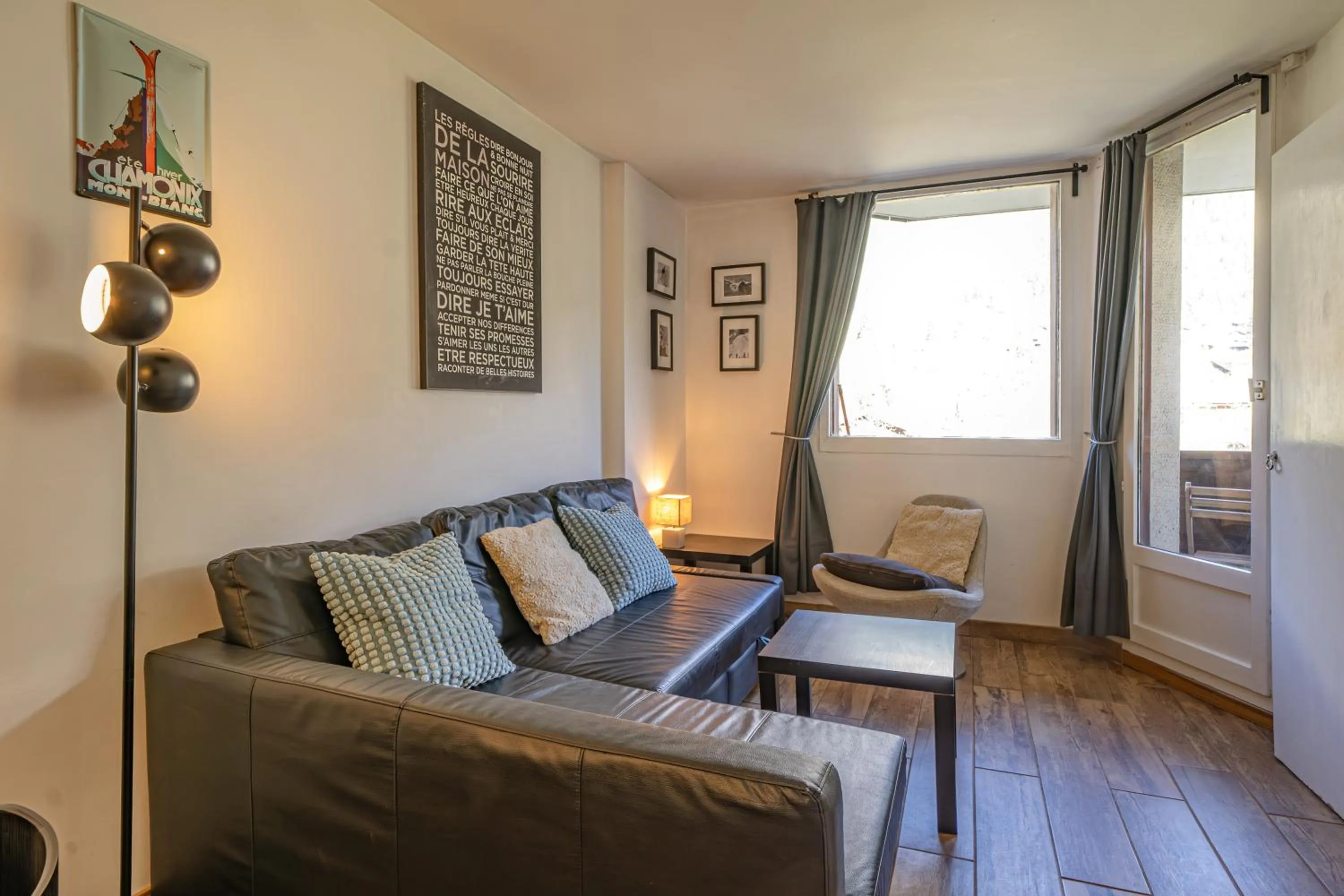 Living room in Apartment Grepon 3A - A Central Chamonix Haven