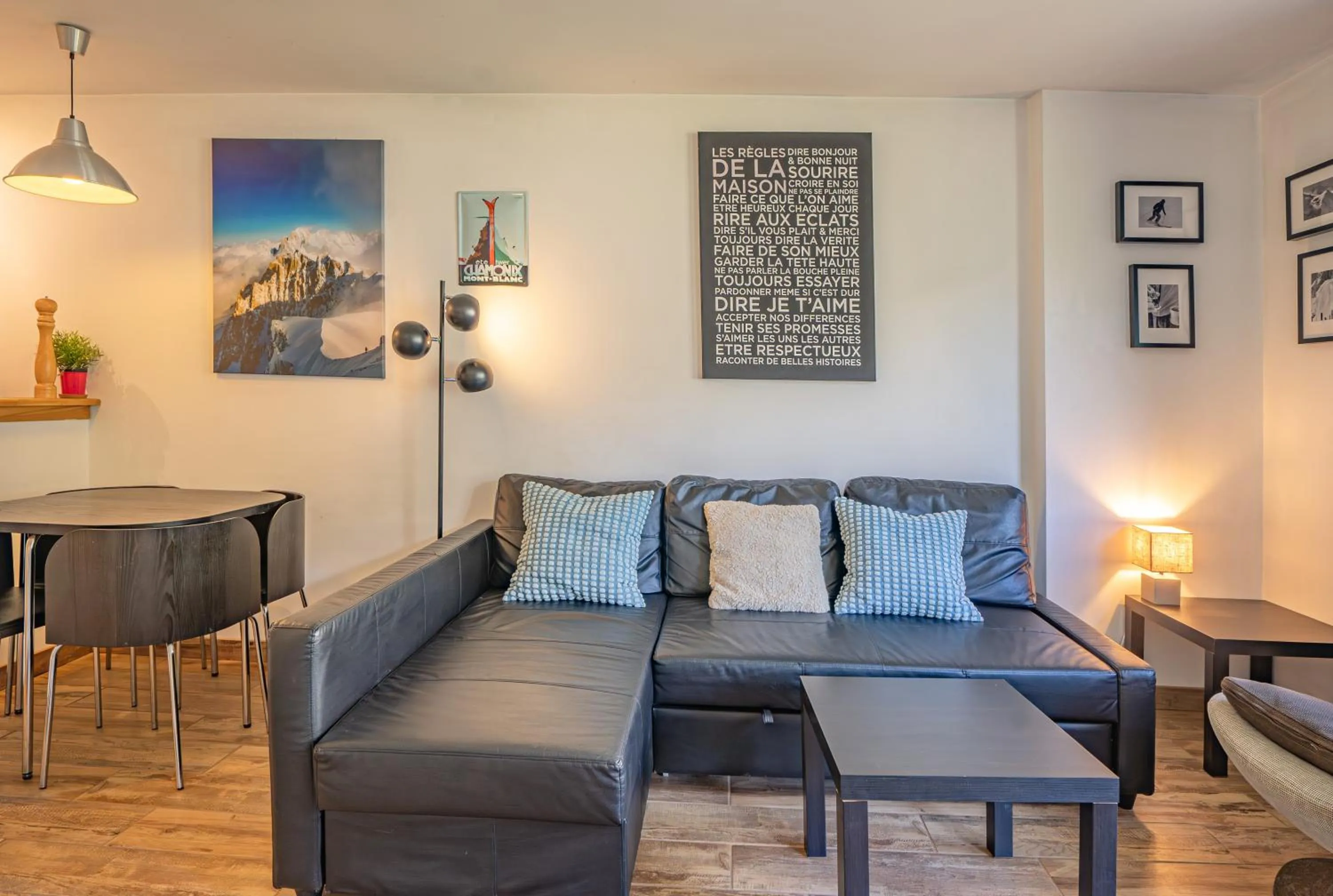 Living room in Apartment Grepon 3A - A Central Chamonix Haven