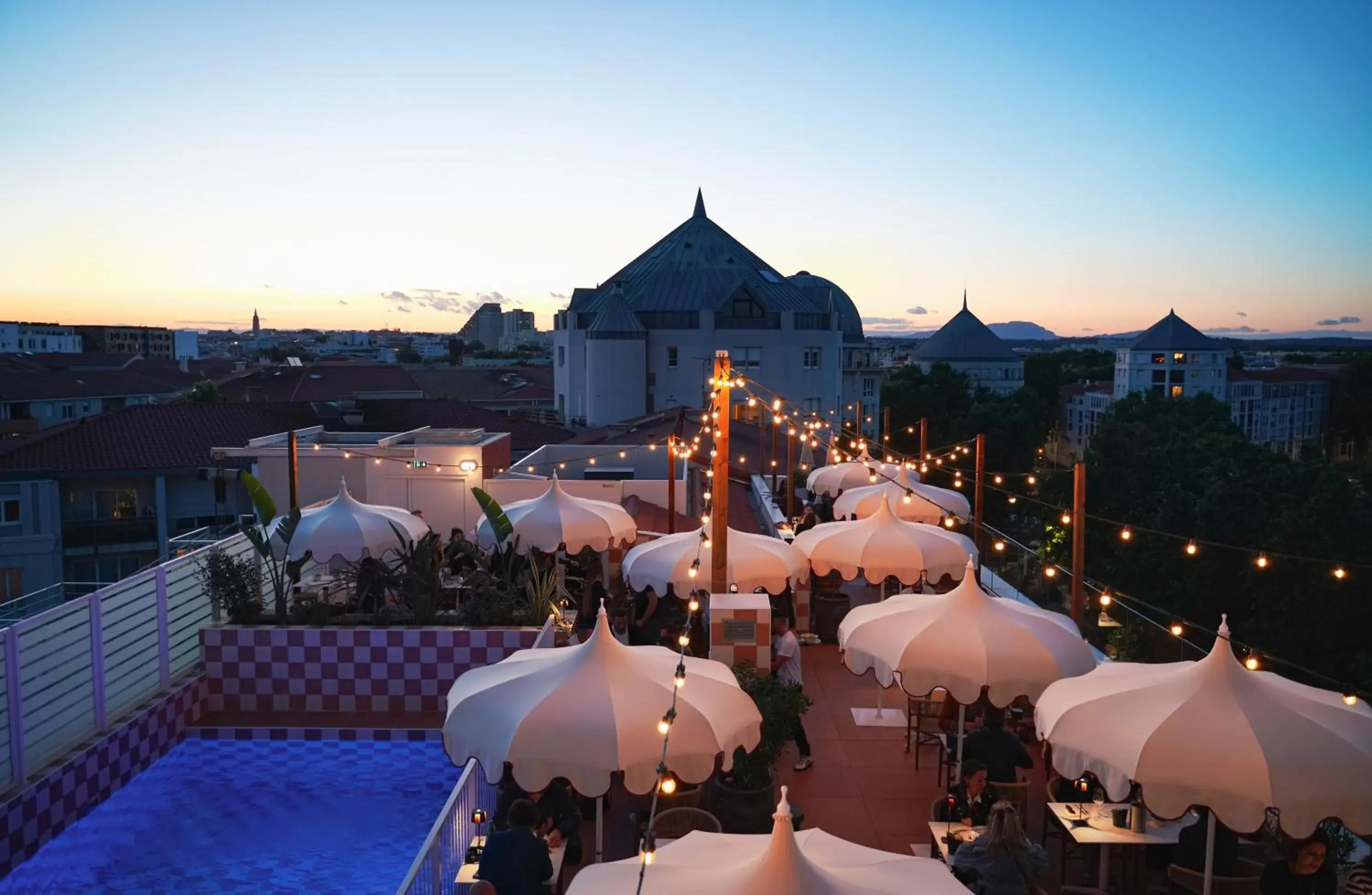 Pool view in Miranove Pool view in Miranove