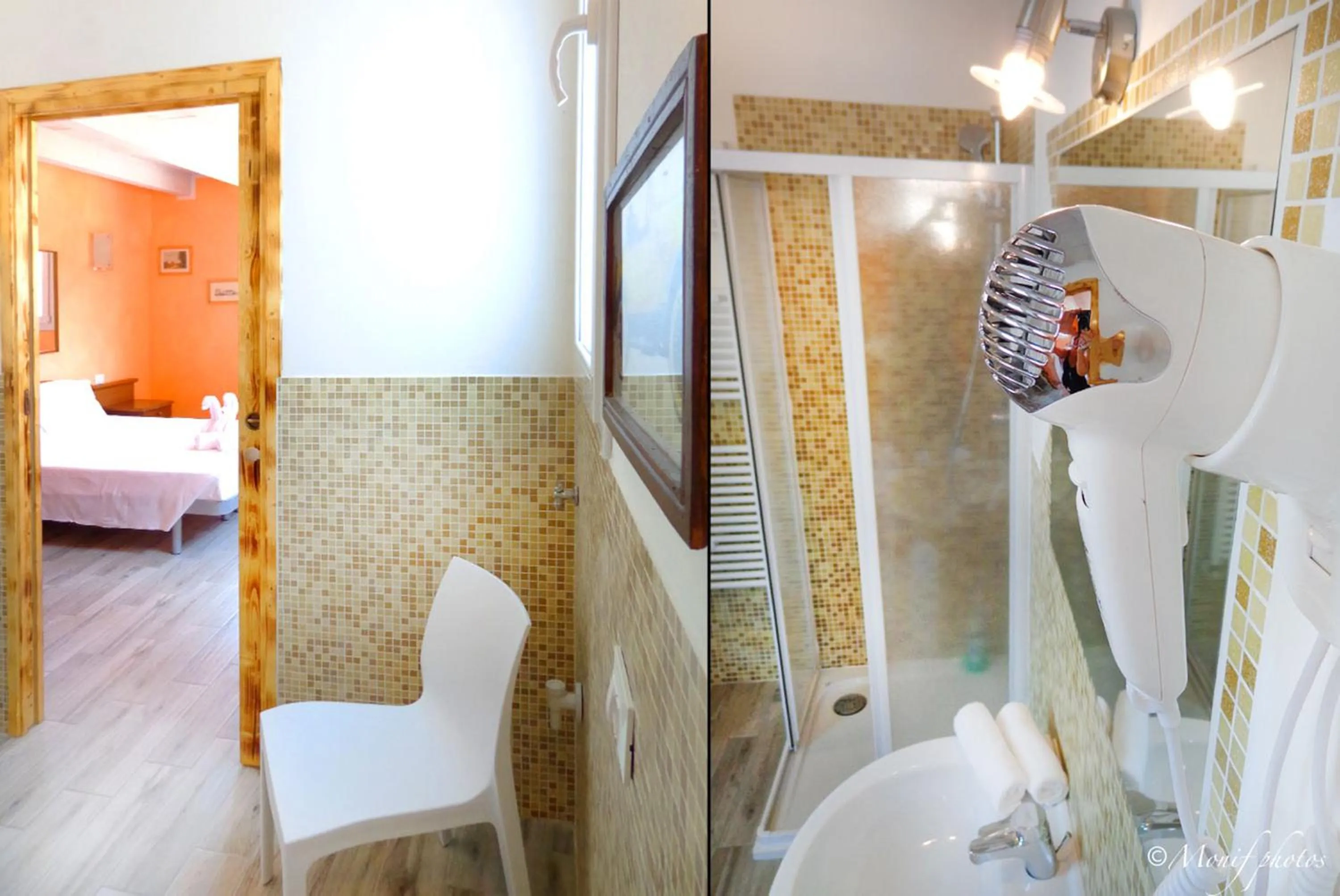 Bathroom, Bed in Alloggi al Verdi