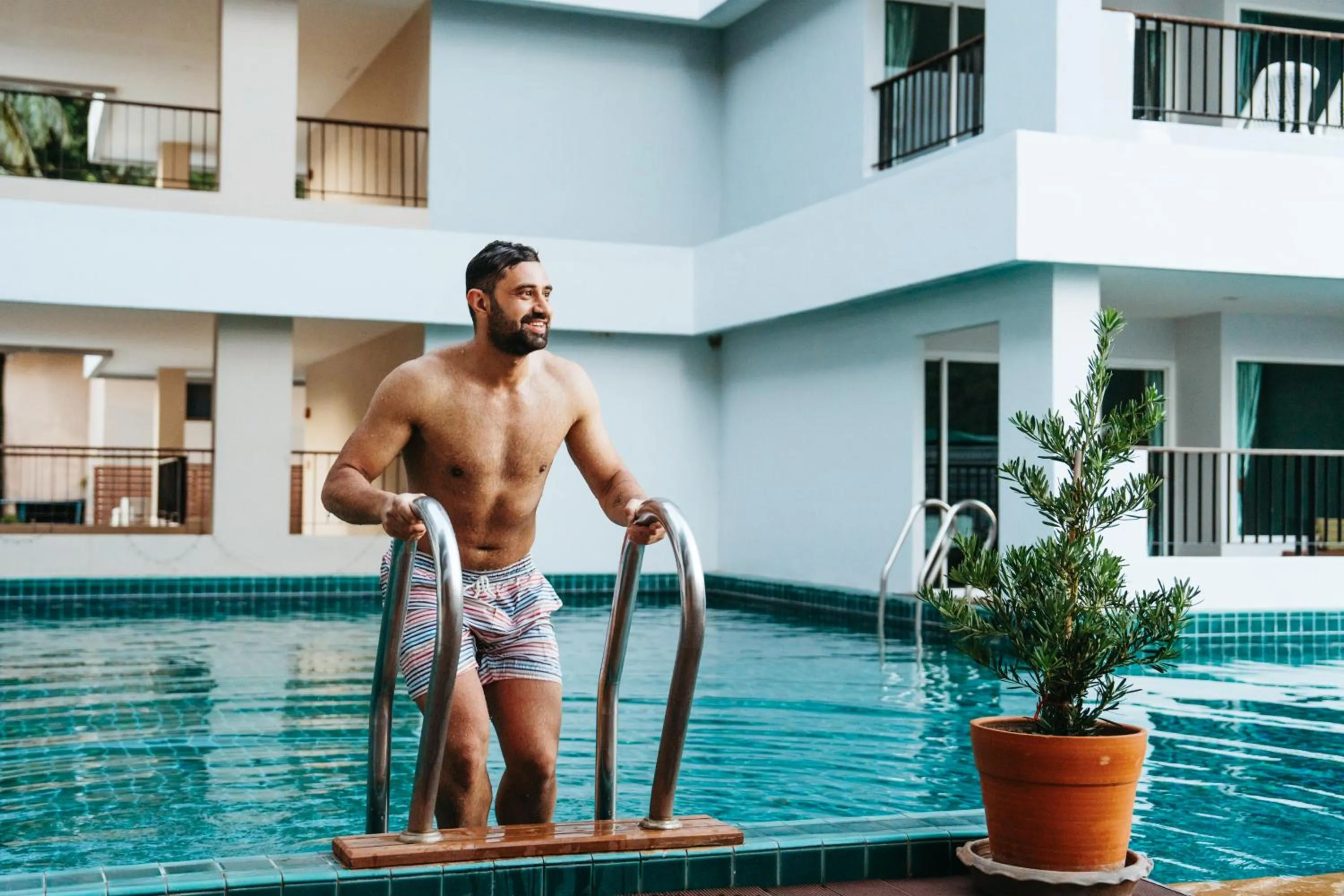 Swimming pool in Casa Del M Patong Phuket - Newly Renovated