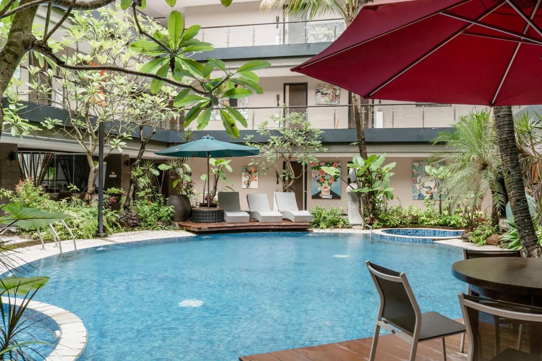 Seating area in Amaroossa Suite Bali
