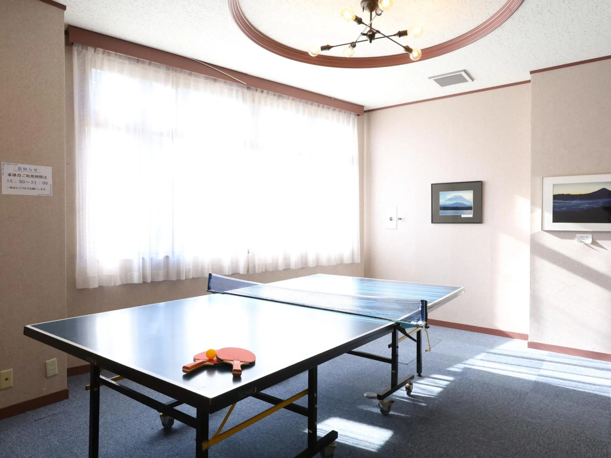 Table tennis in Shoji Mount Hotel