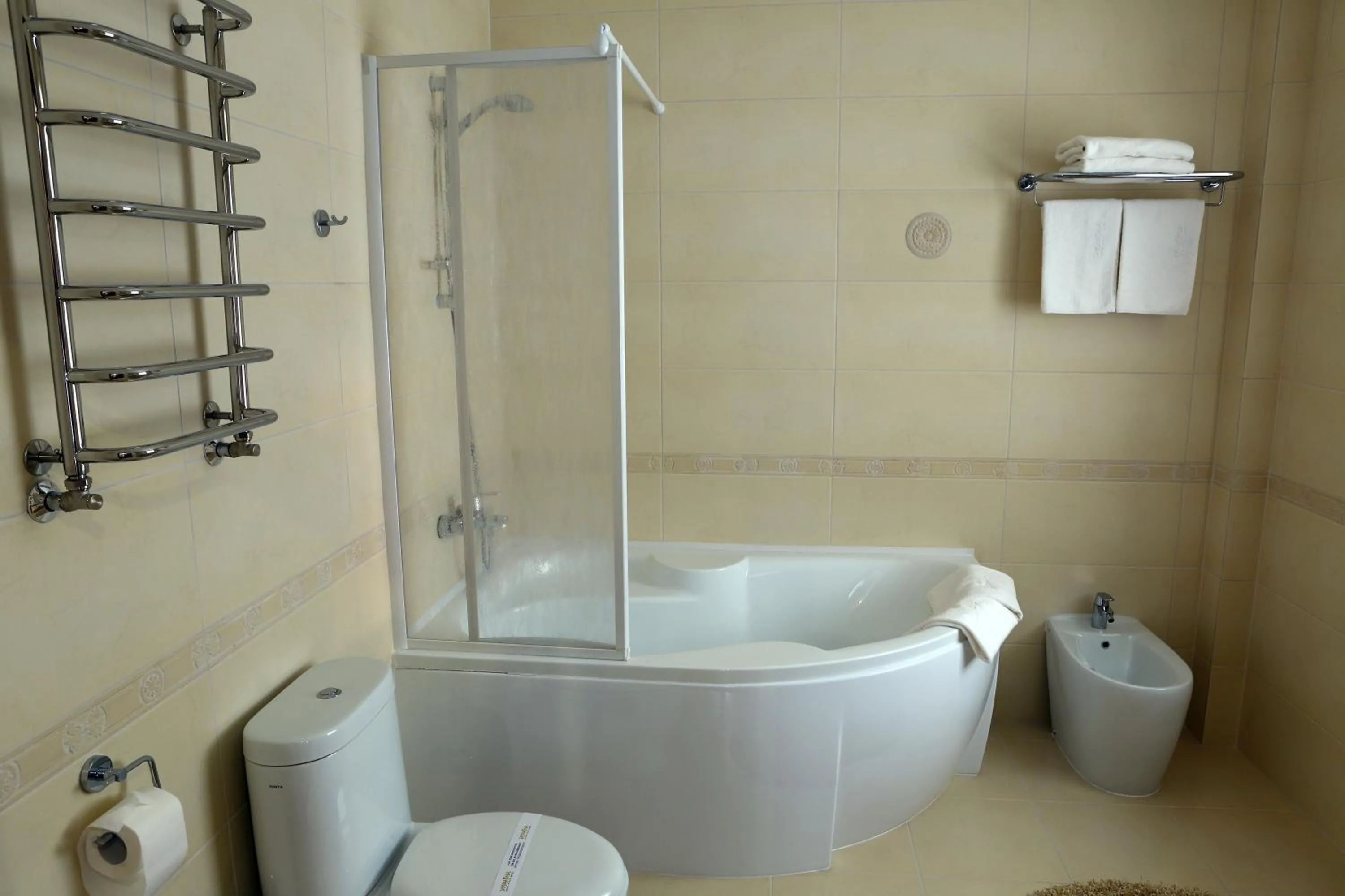 Bathroom in Hotel Ukraine Rivne