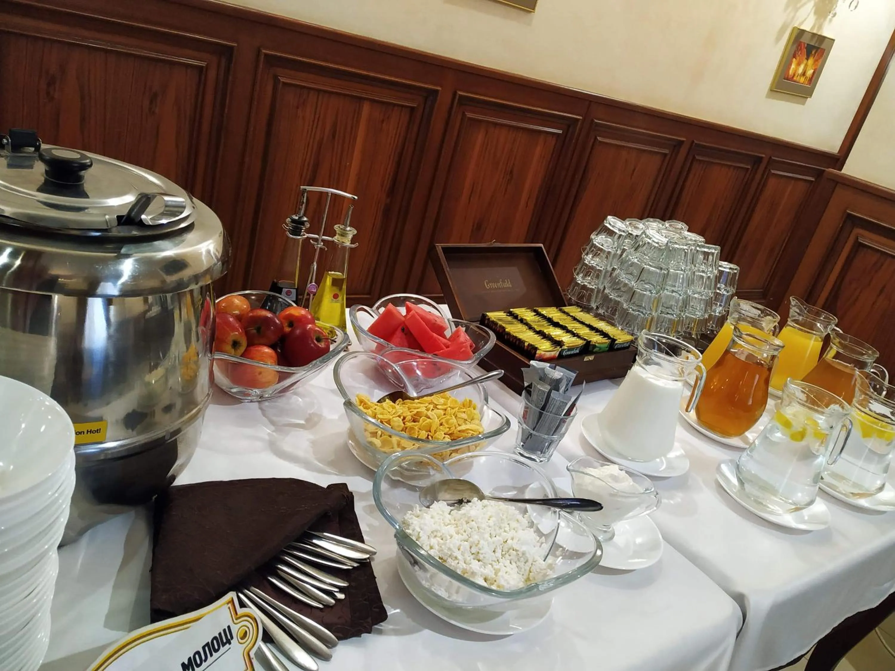 Breakfast in Hotel Ukraine Rivne