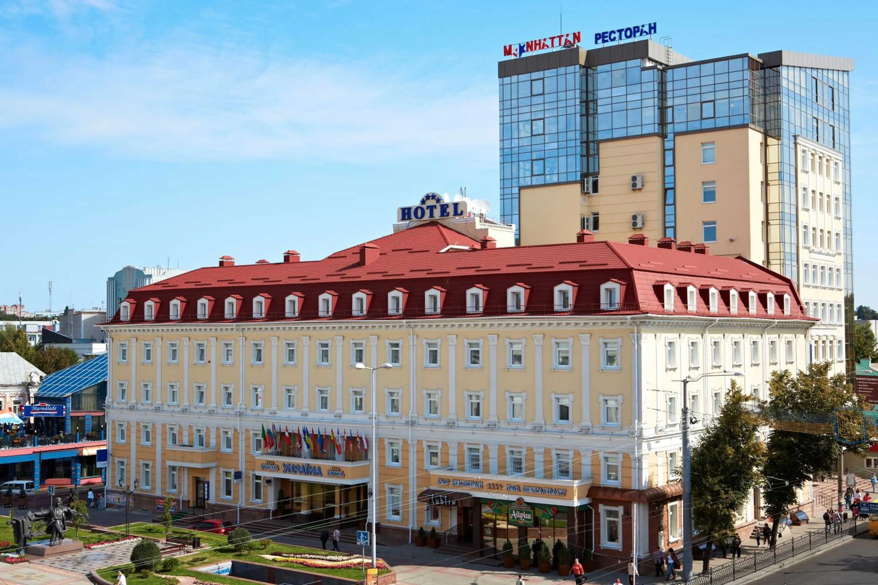 Facade/entrance in Hotel Ukraine Rivne