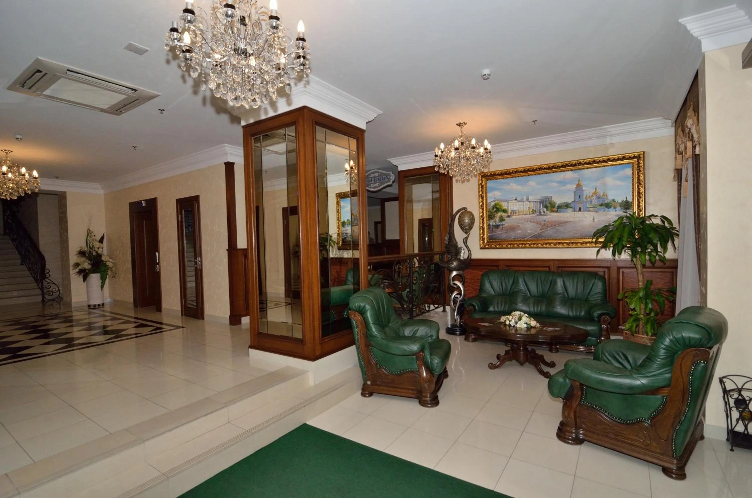 Lobby or reception in Hotel Ukraine Rivne