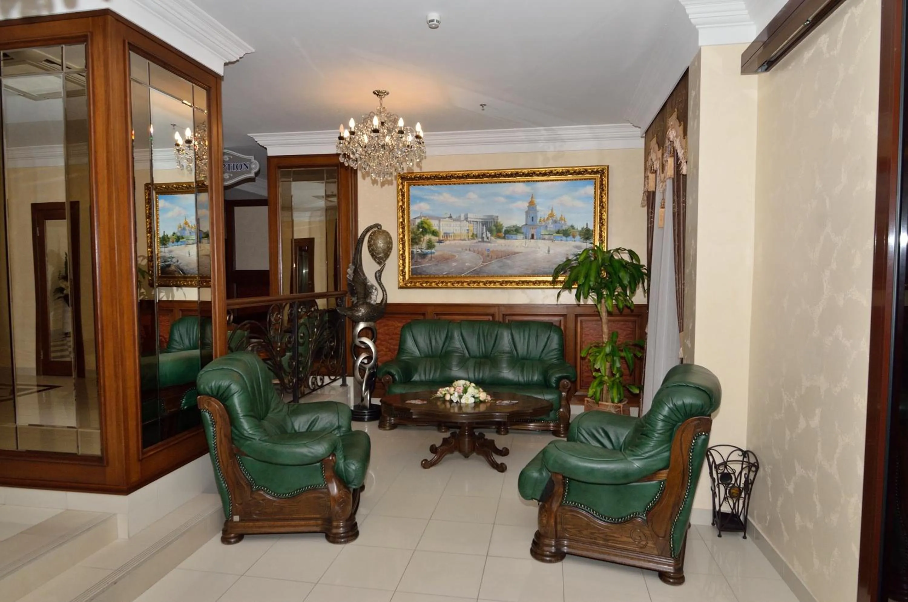 Seating area in Hotel Ukraine Rivne