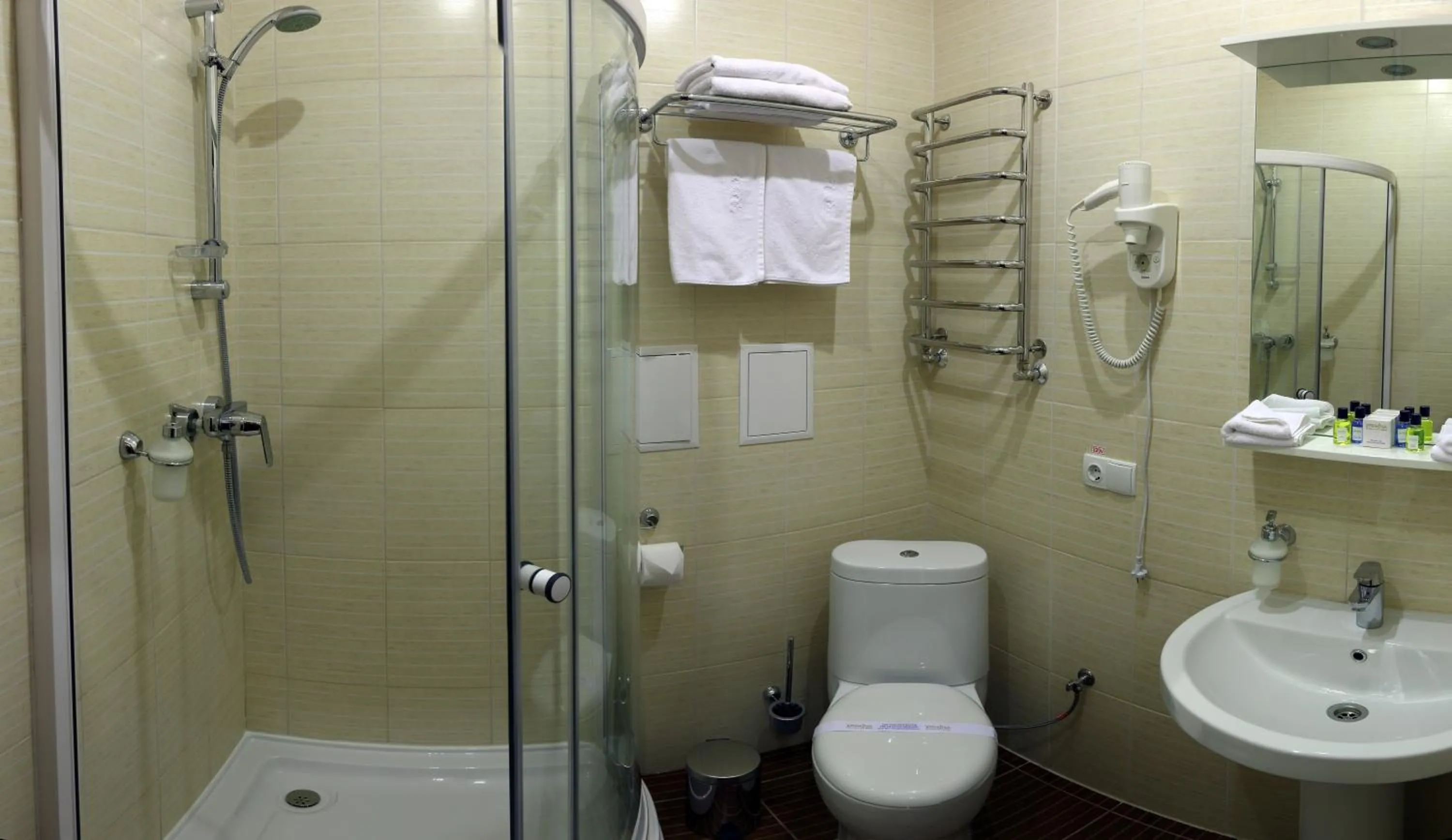 Bathroom in Hotel Ukraine Rivne