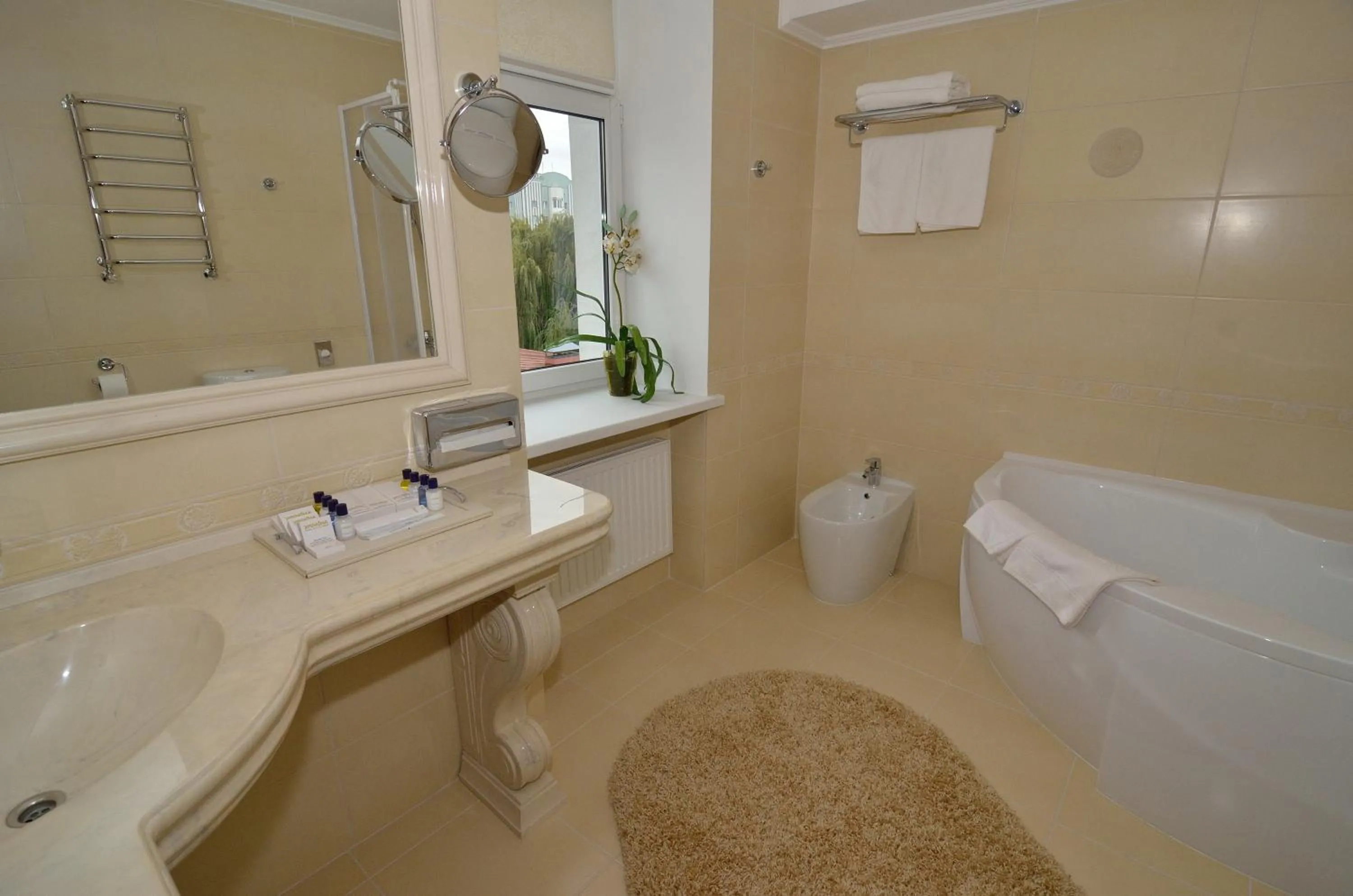 Bathroom in Hotel Ukraine Rivne