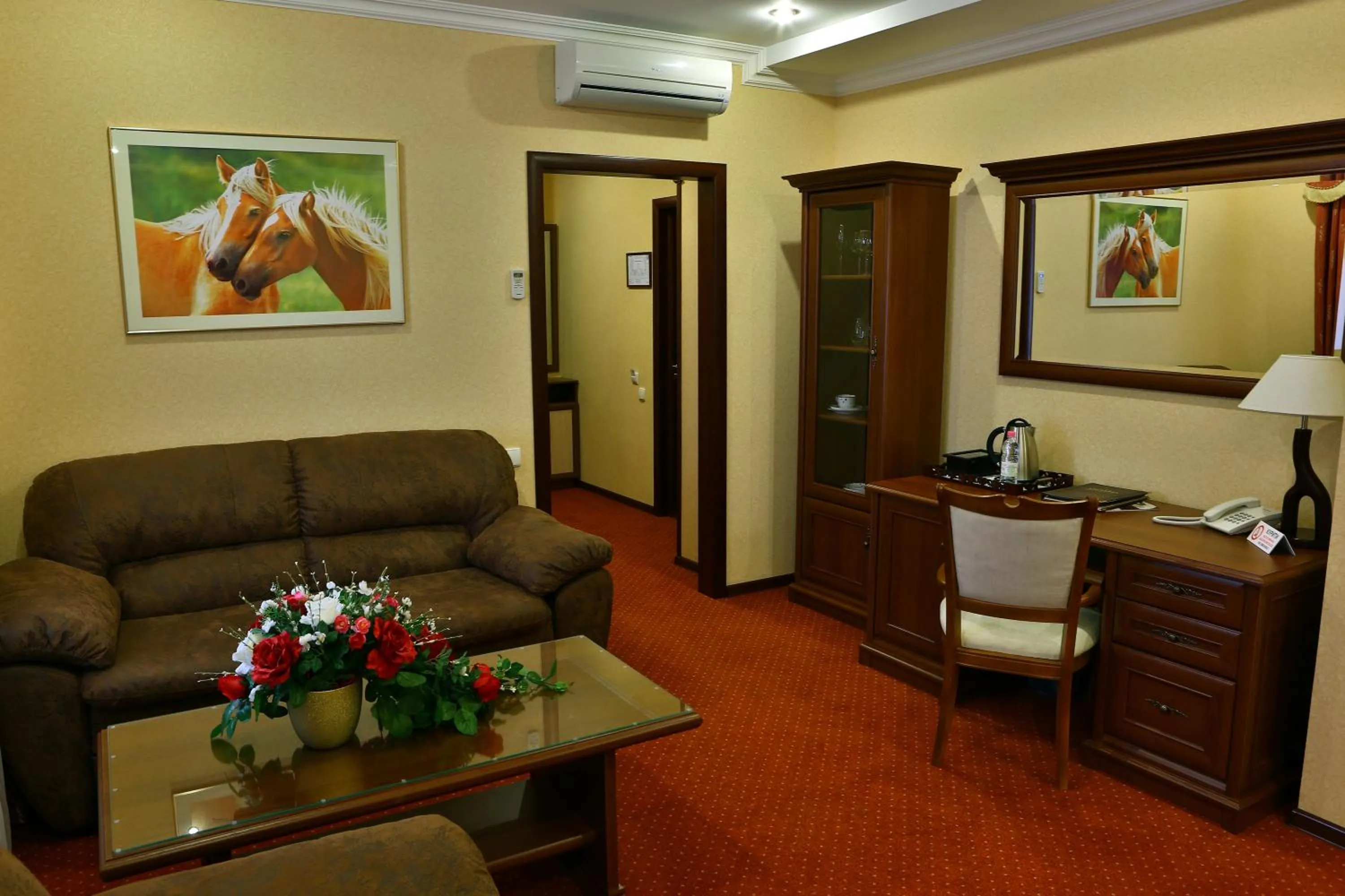 Seating area in Hotel Ukraine Rivne
