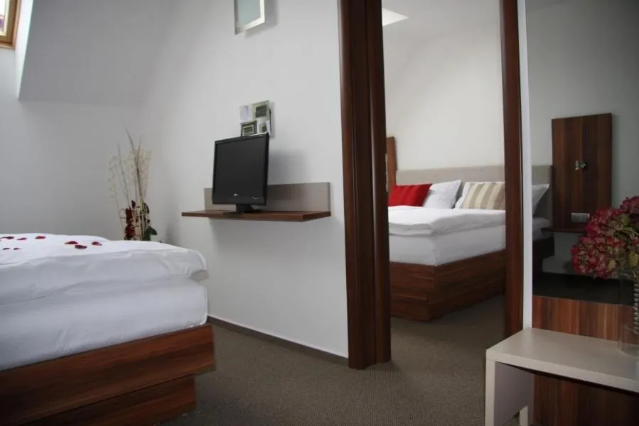 TV and multimedia, Bed in Art Hotel Podebrady