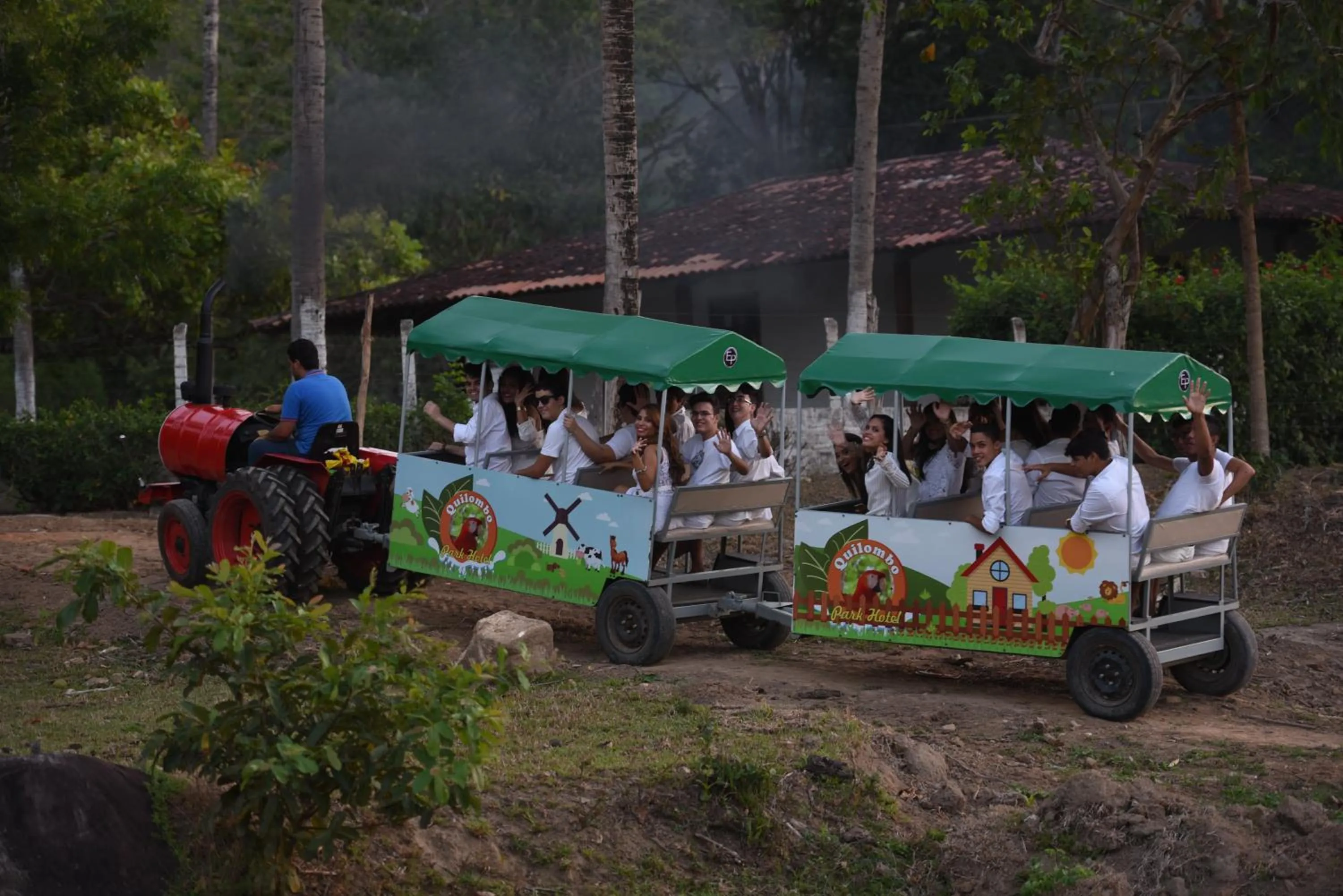 group of guests in Quilombo Hotel Fazenda
