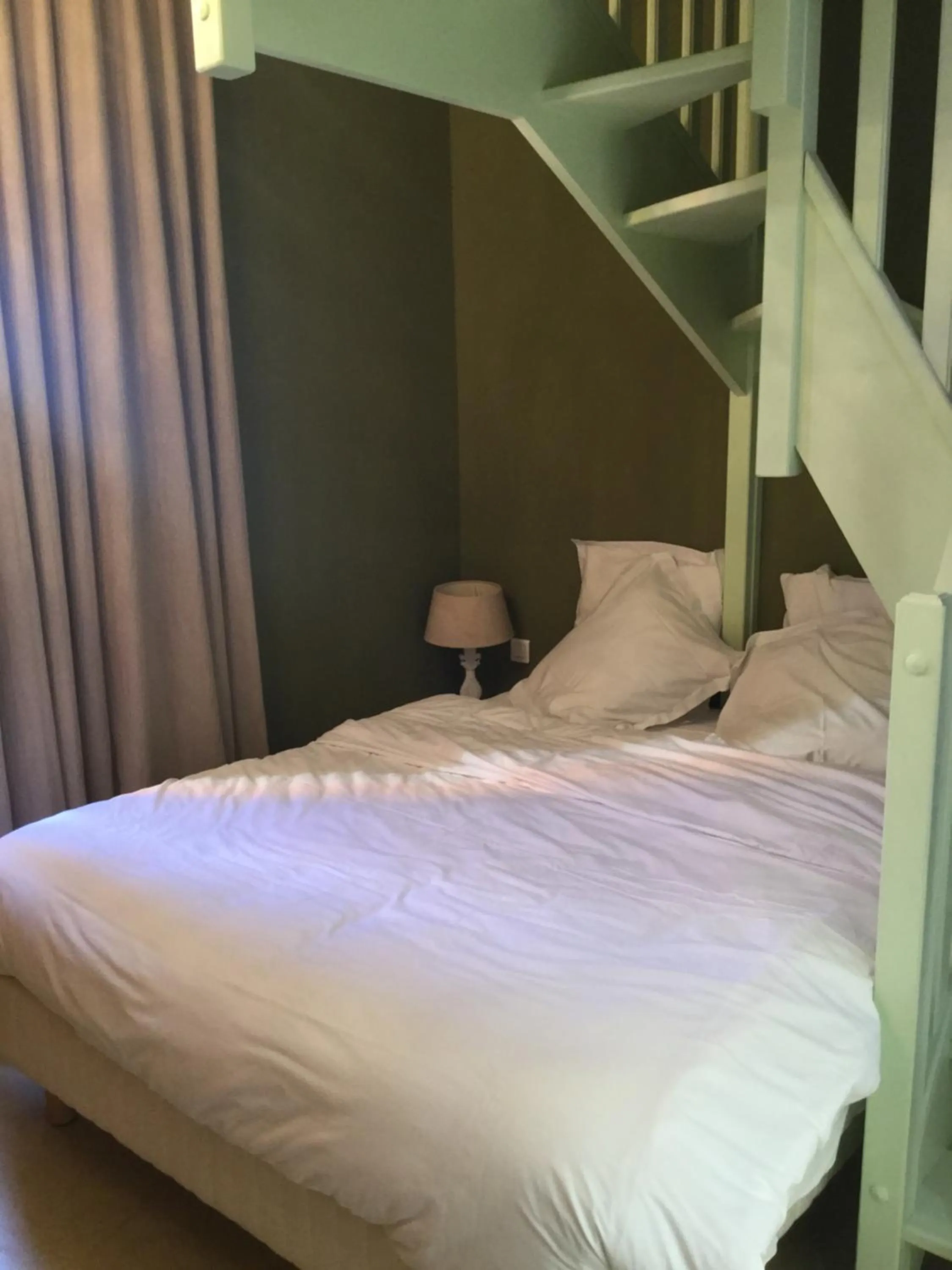 Bed in Room with a vue