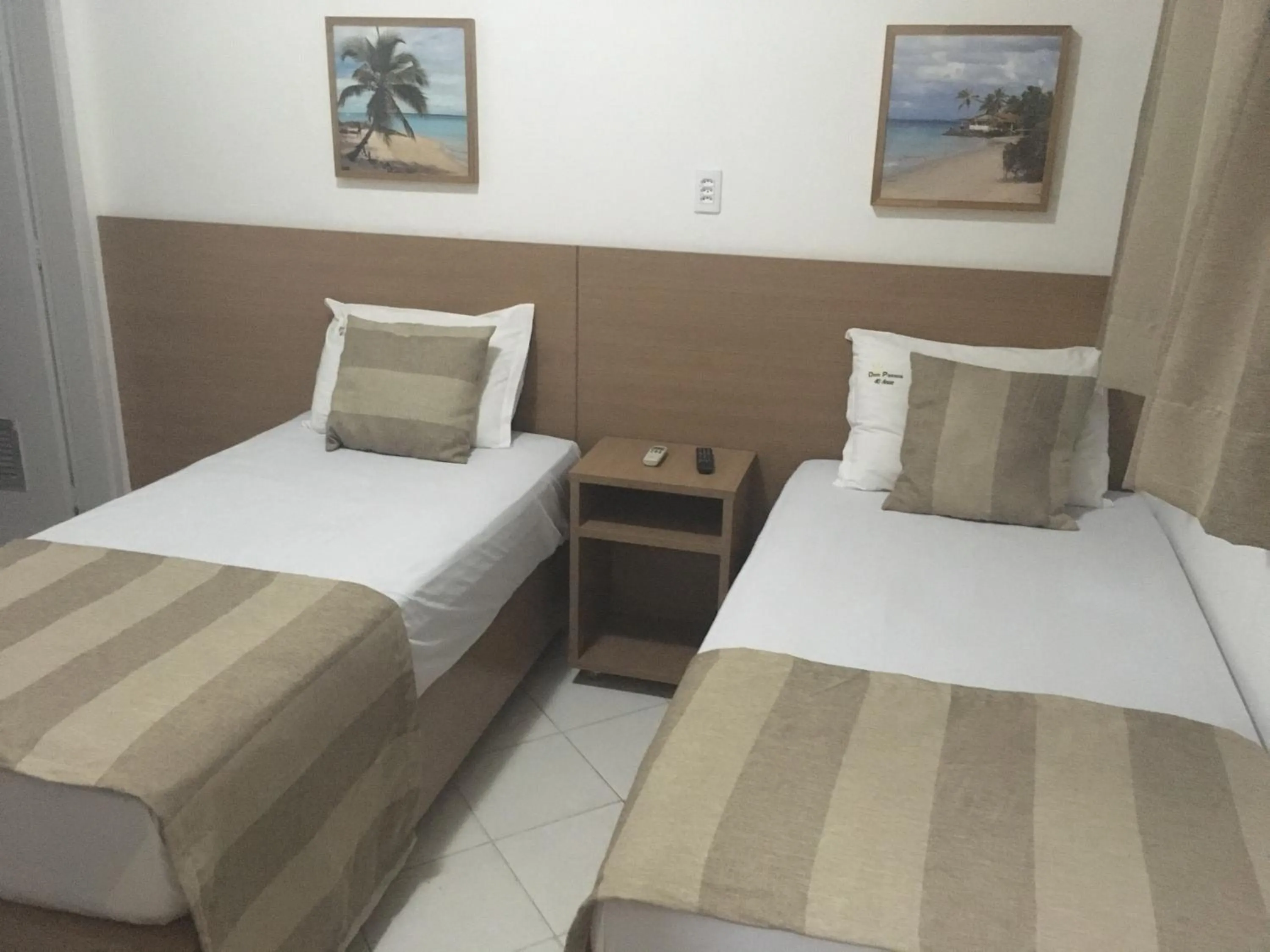 Bed in Hotel Dom Passos