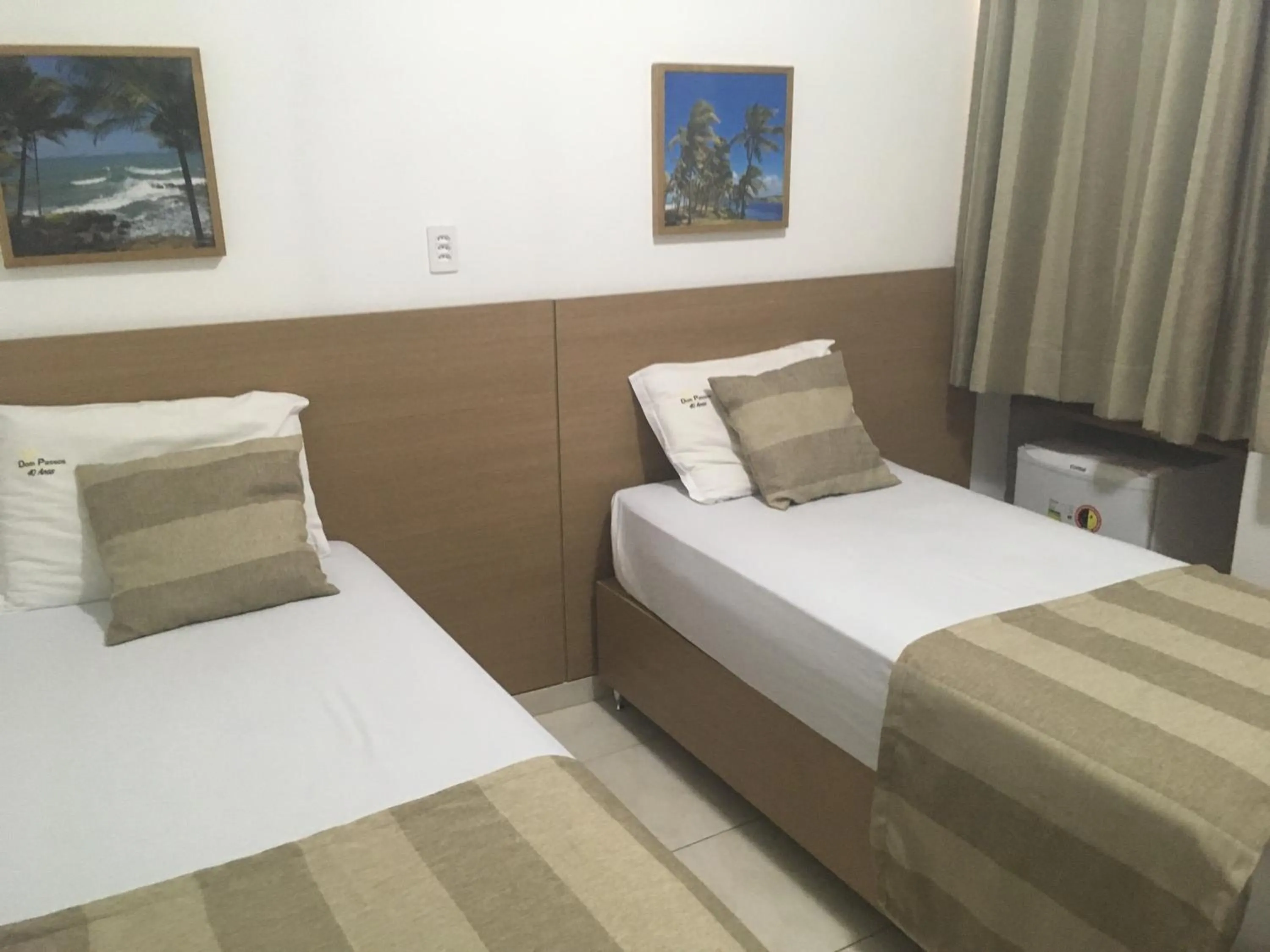 Bed in Hotel Dom Passos