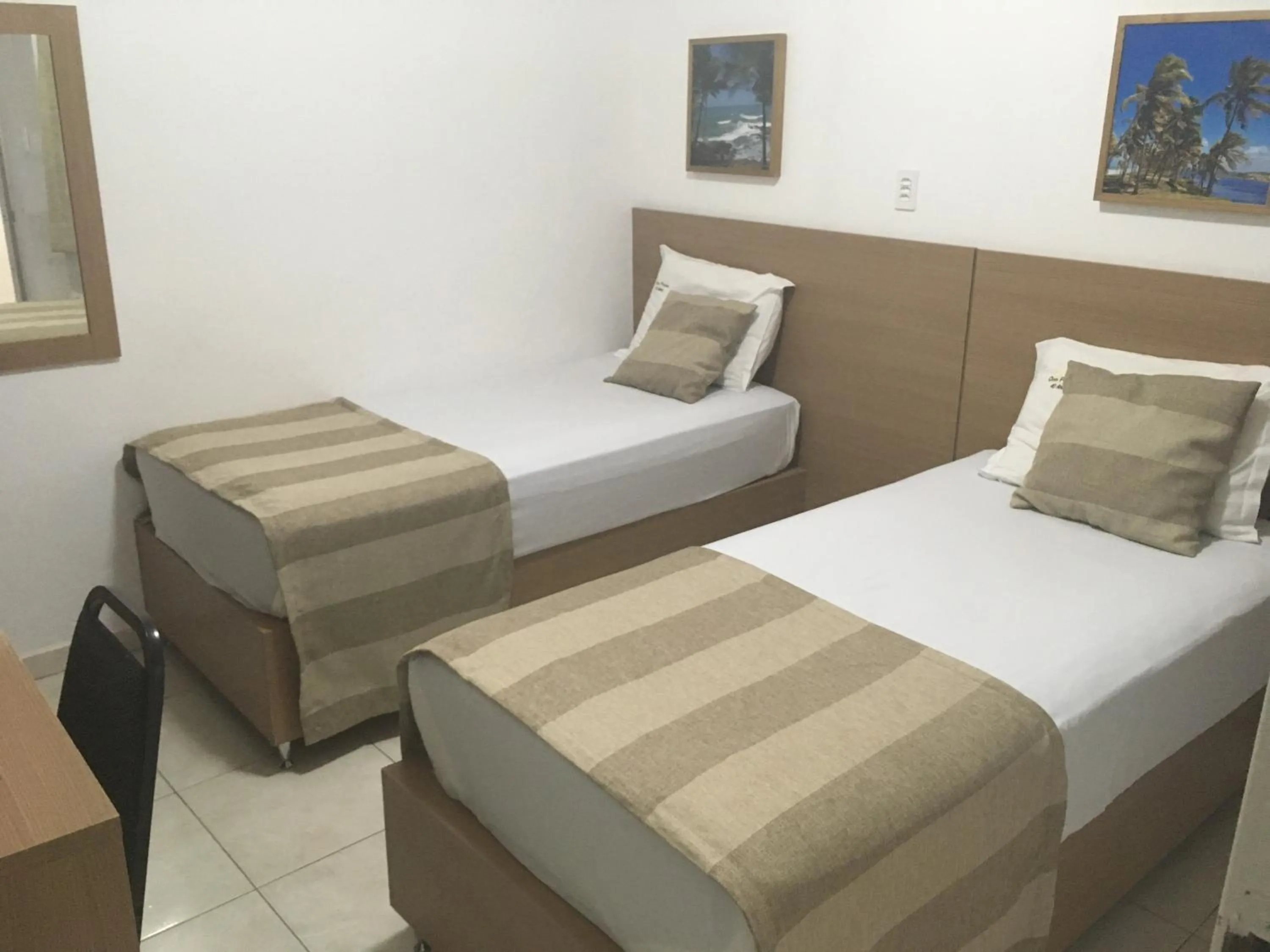 Bed in Hotel Dom Passos