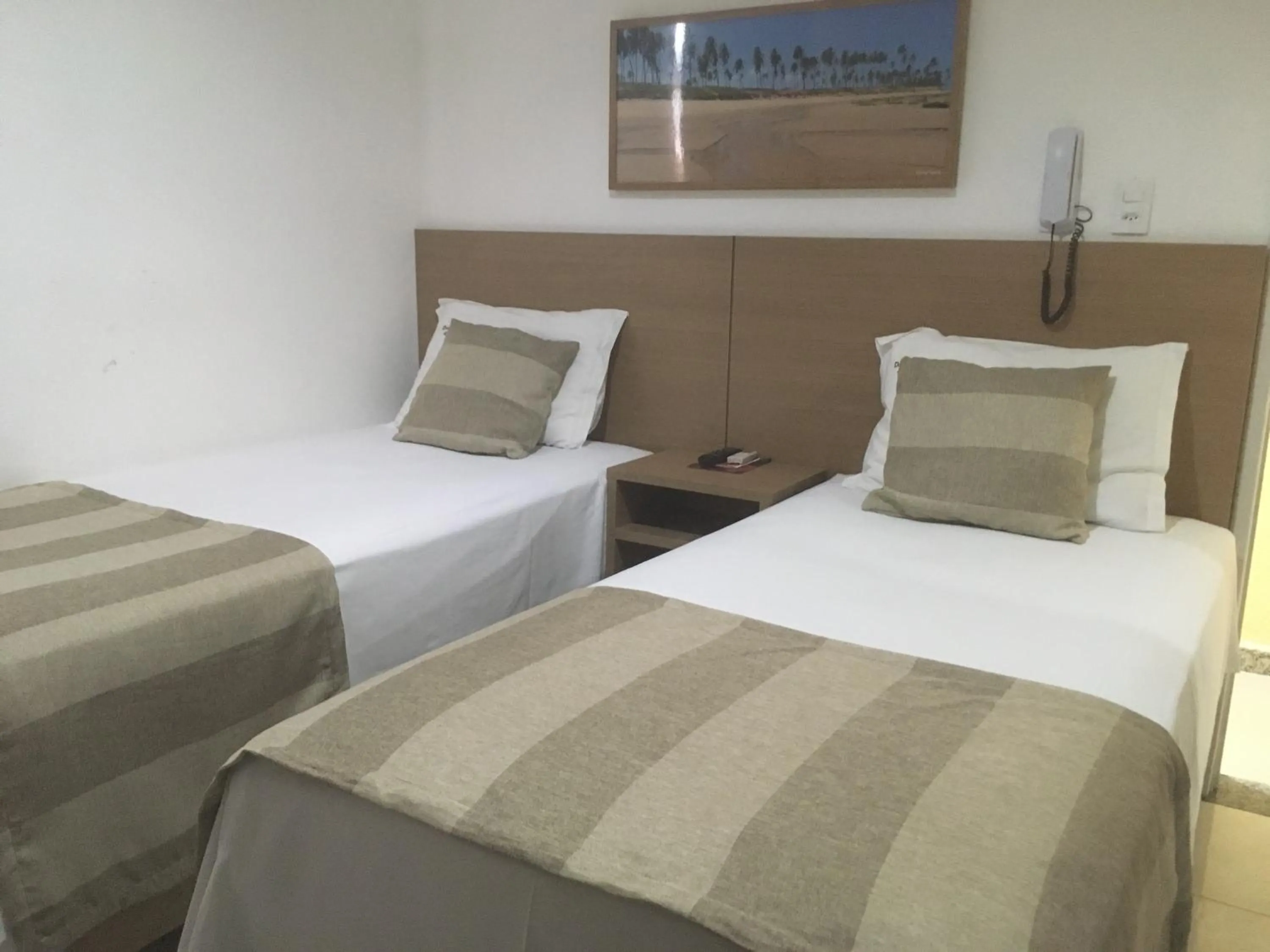 Bed in Hotel Dom Passos