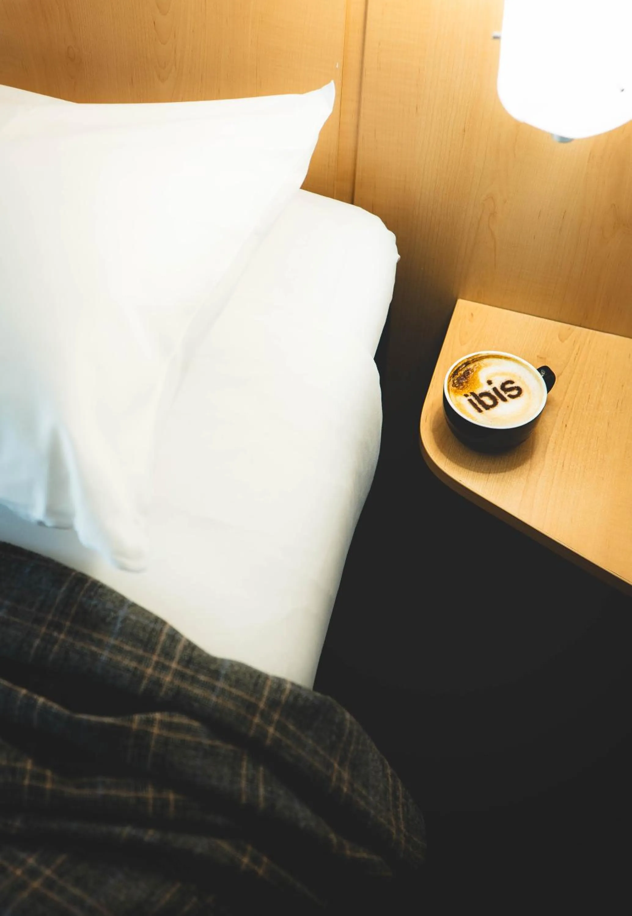 Bed in Ibis London Luton Airport