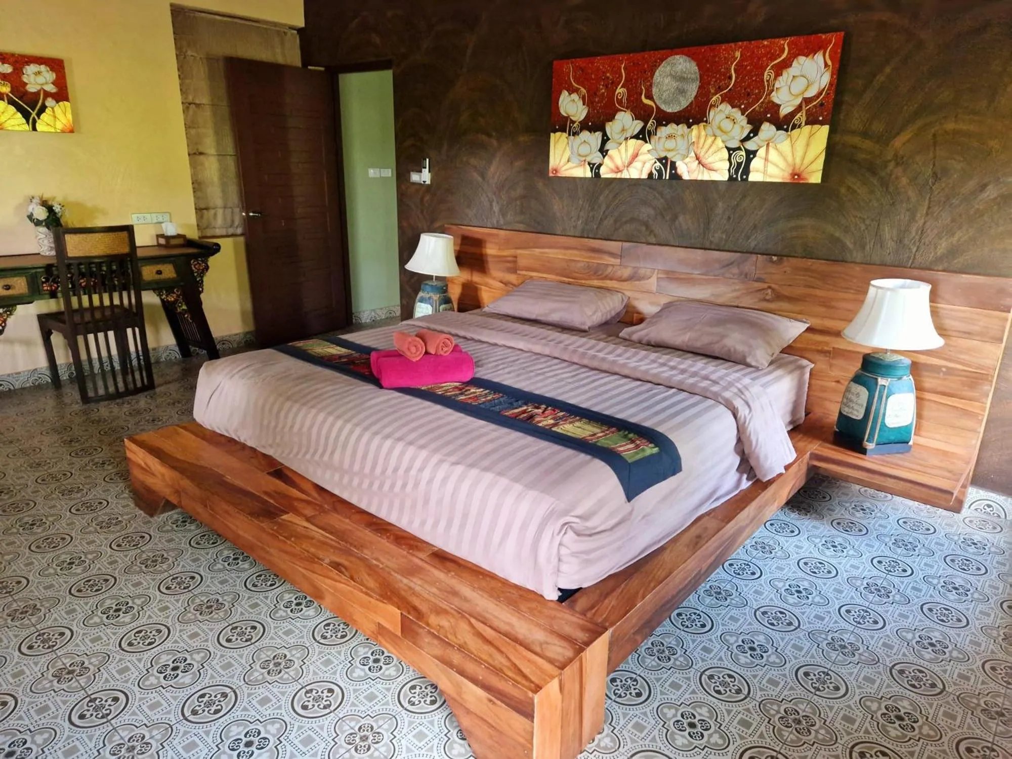 Bed in Phoo Na Resort