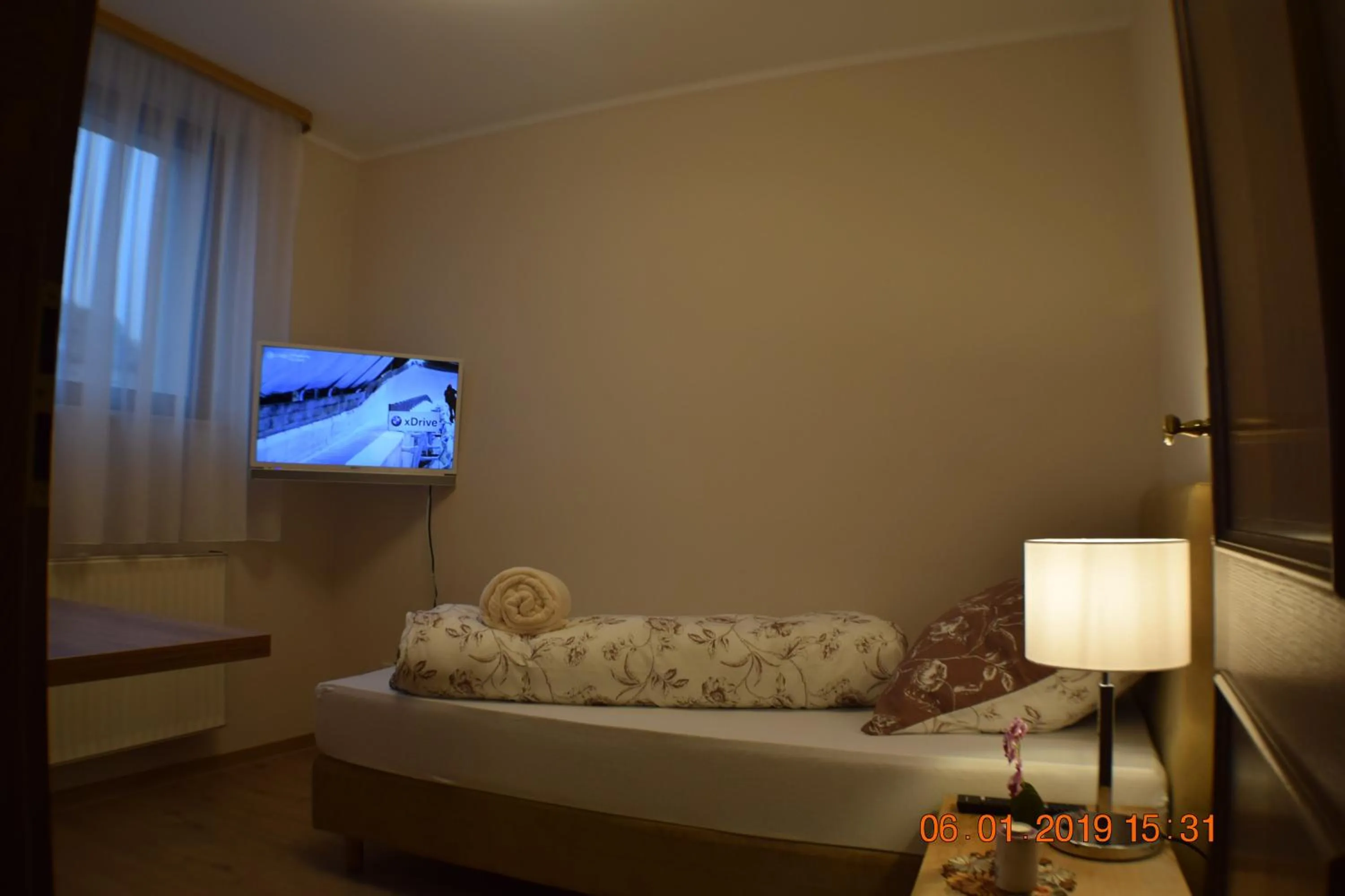 Photo of the whole room, Bed in Hotel Bürgergesellschaft