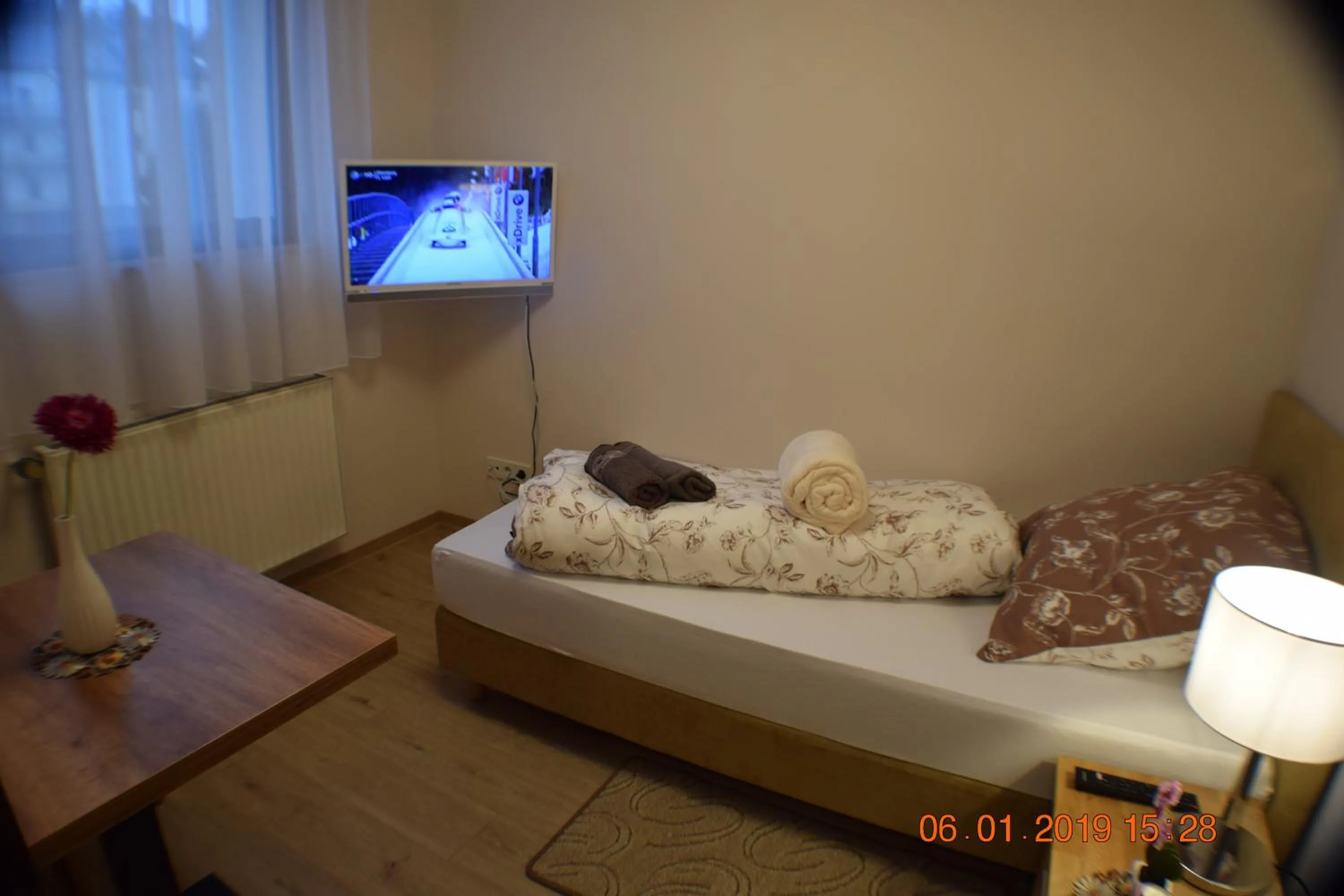 Decorative detail, Bed in Hotel Bürgergesellschaft