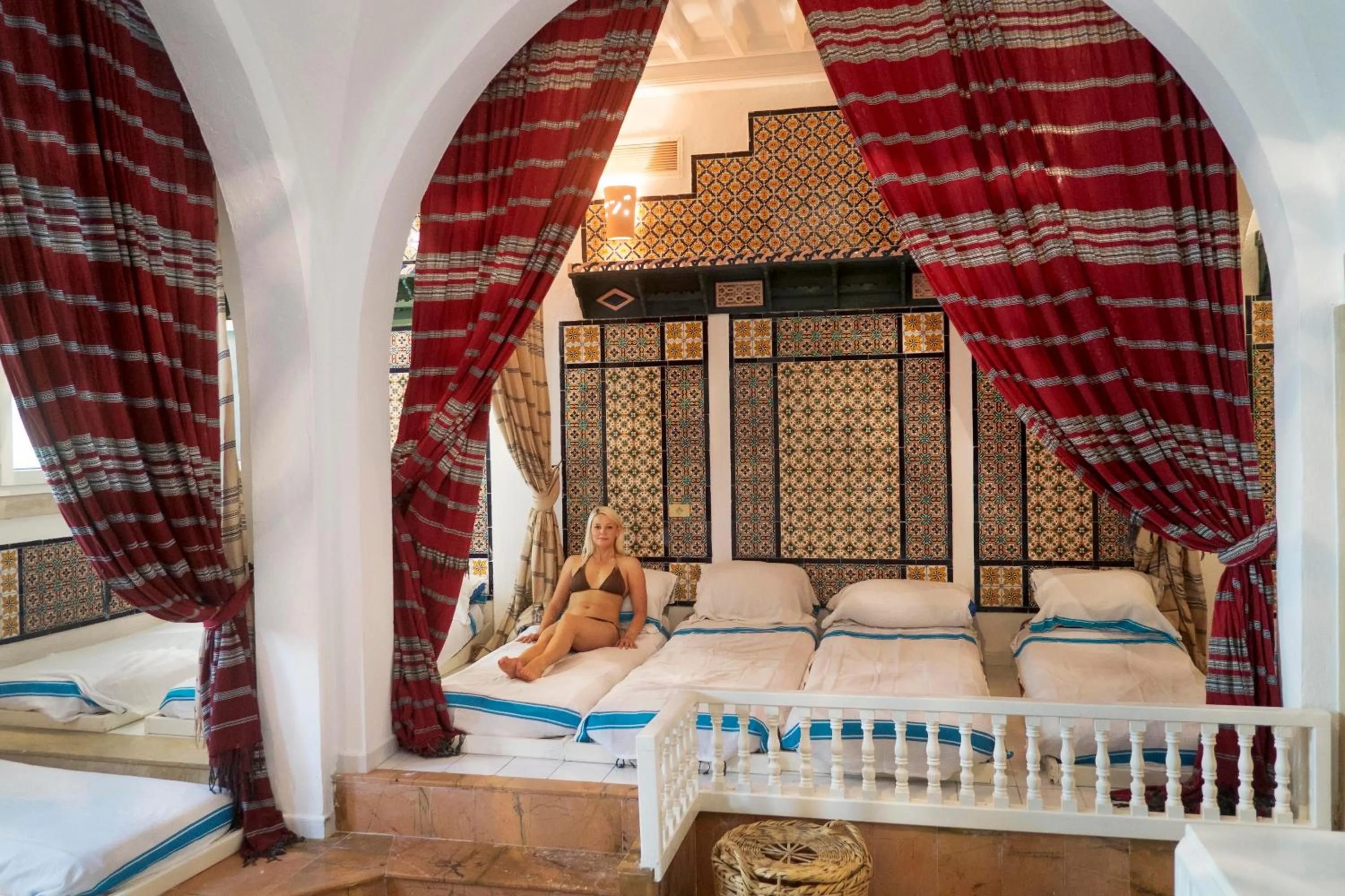 Steam room, Bed in Hotel Bel Azur Thalasso & Bungalows