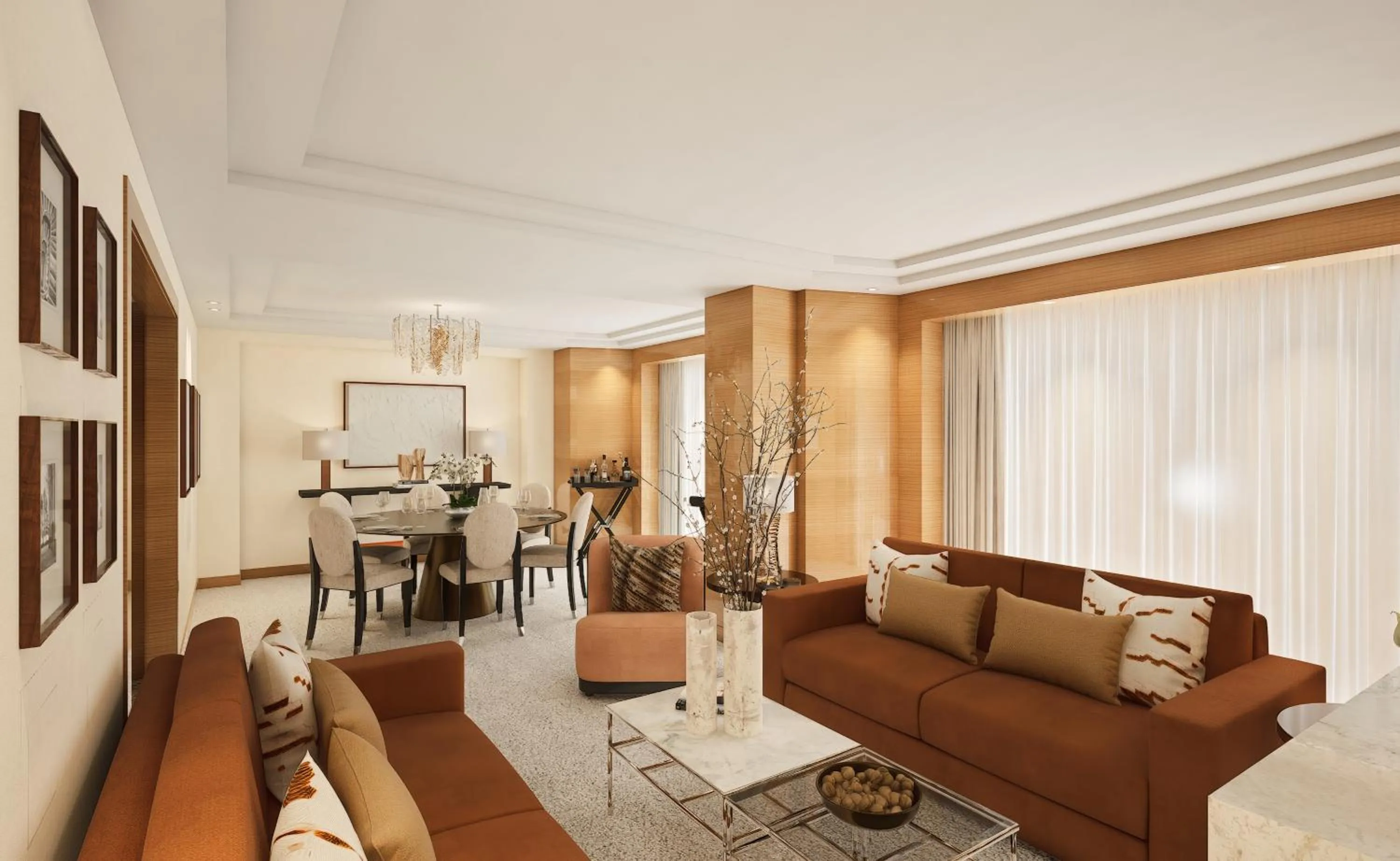 Living room in Four Seasons Hotel London at Park Lane