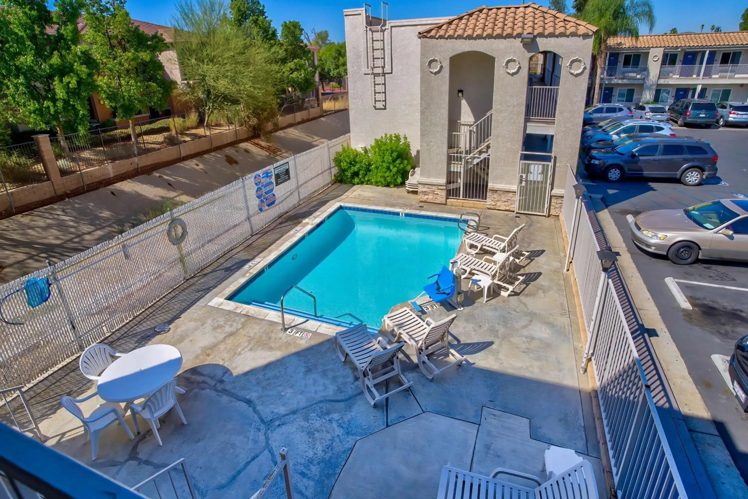 Pool view in Motel 6-Menifee, CA Pool view in Motel 6-Menifee, CA