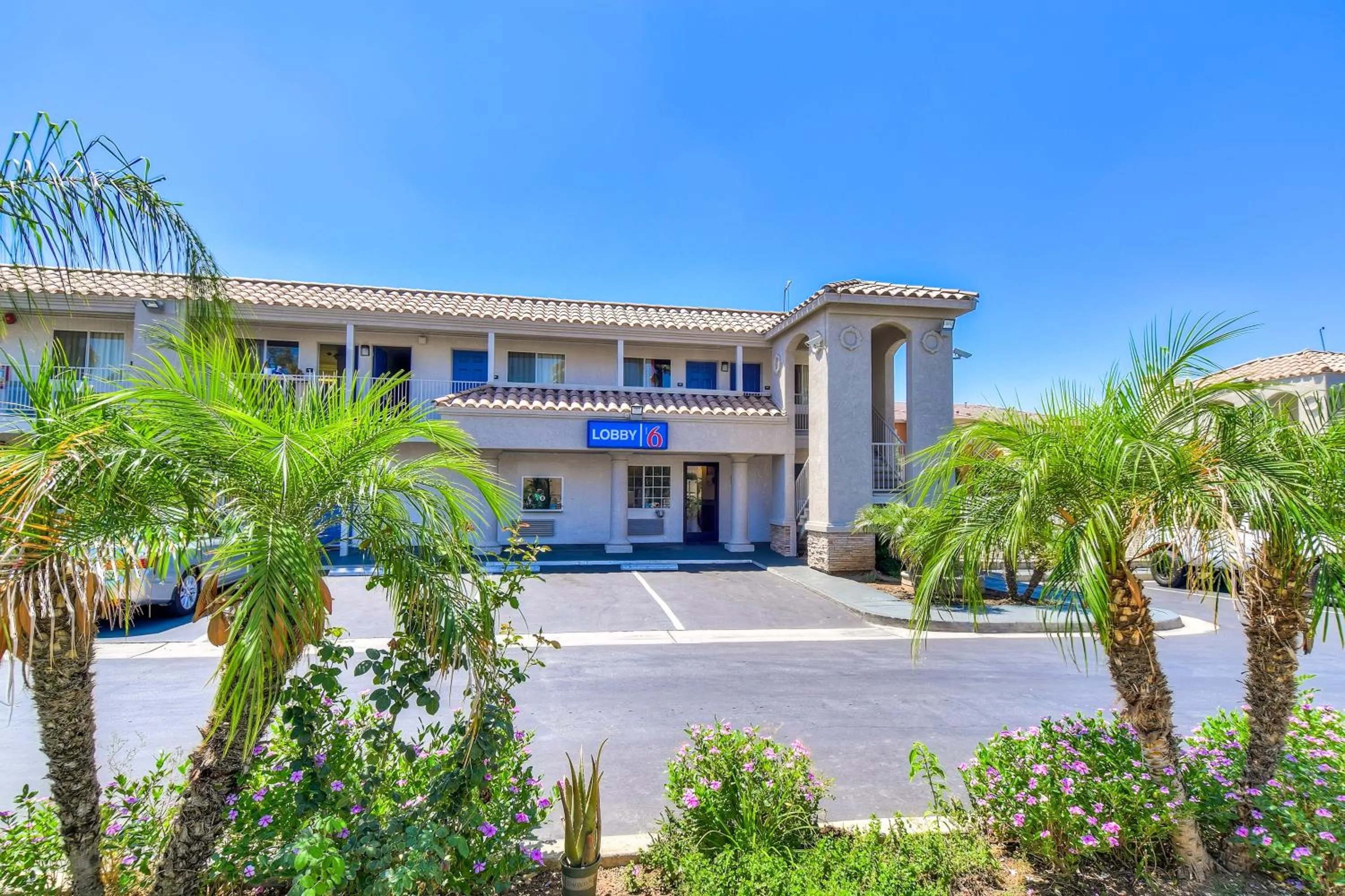 Facade/entrance in Motel 6-Menifee, CA