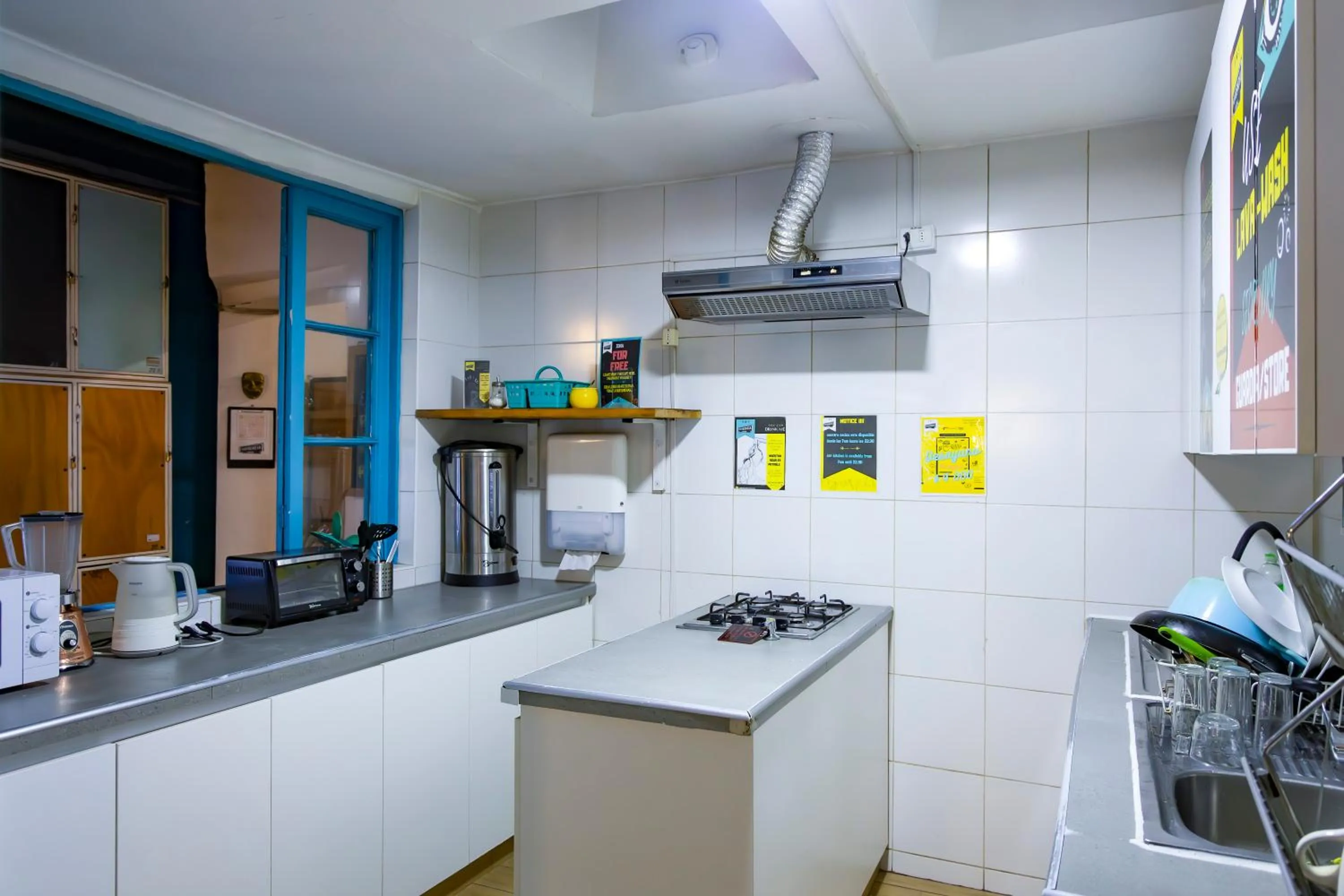 Kitchen or kitchenette in Hostal Providencia