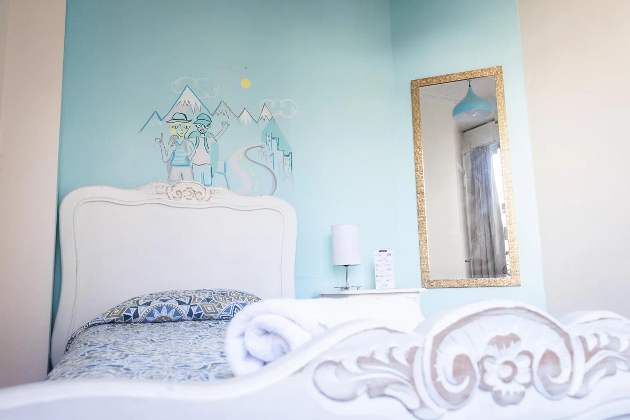 Bed in Hostal Providencia