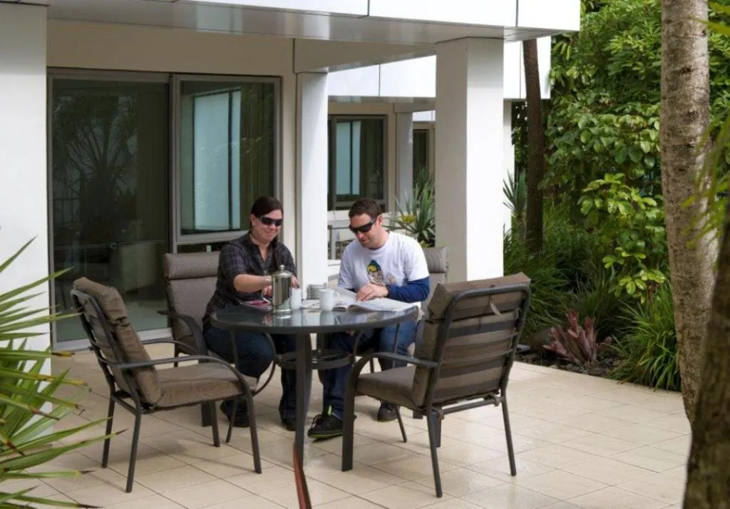 Patio in Cutterscove Resort Apartments
