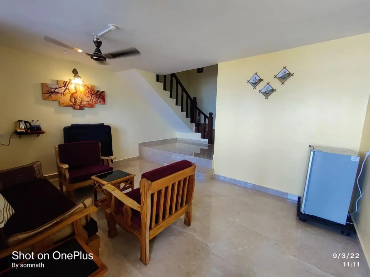 Seating area in Alcove Resort Vagator