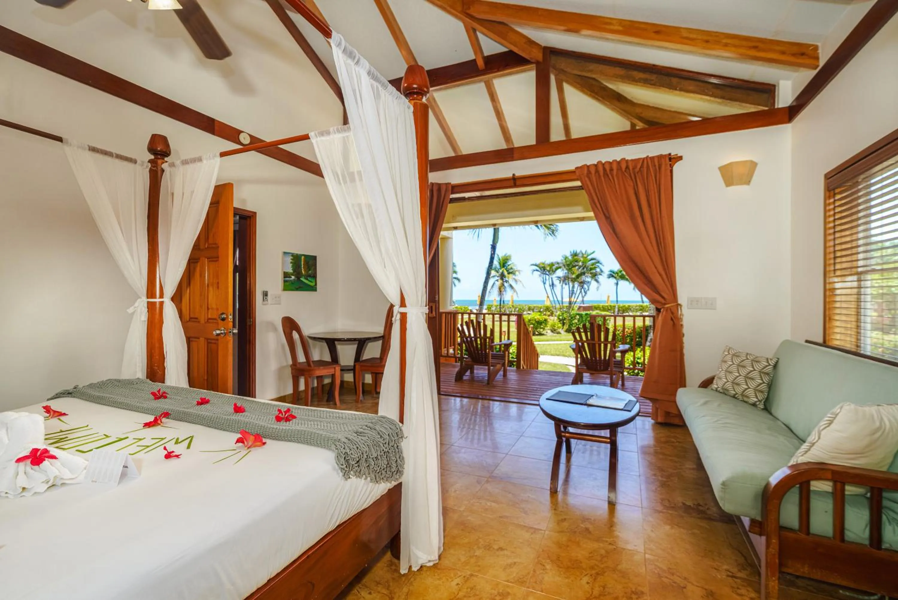 Bedroom, Bed in Hopkins Bay Belize a Muy'Ono Resort