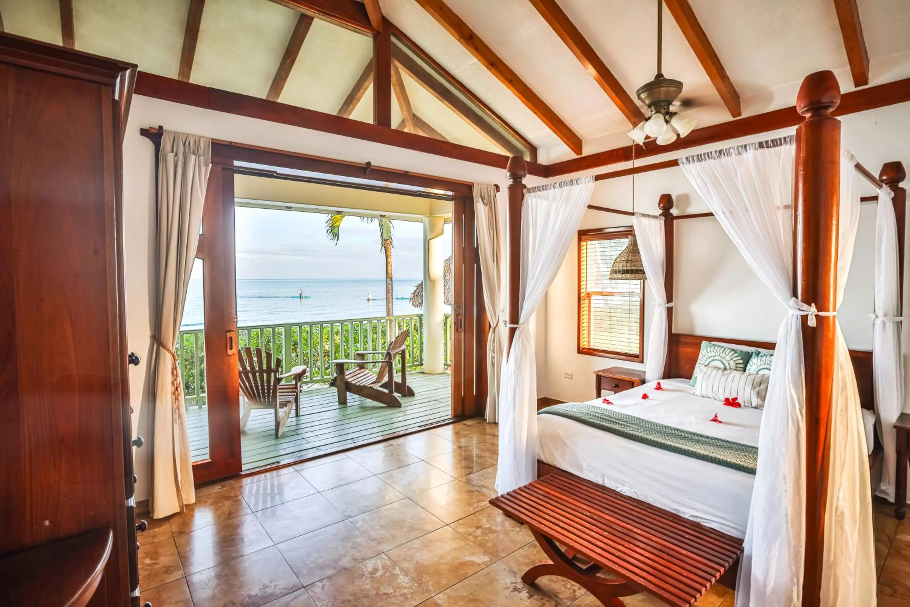 Bed in Hopkins Bay Belize a Muy'Ono Resort