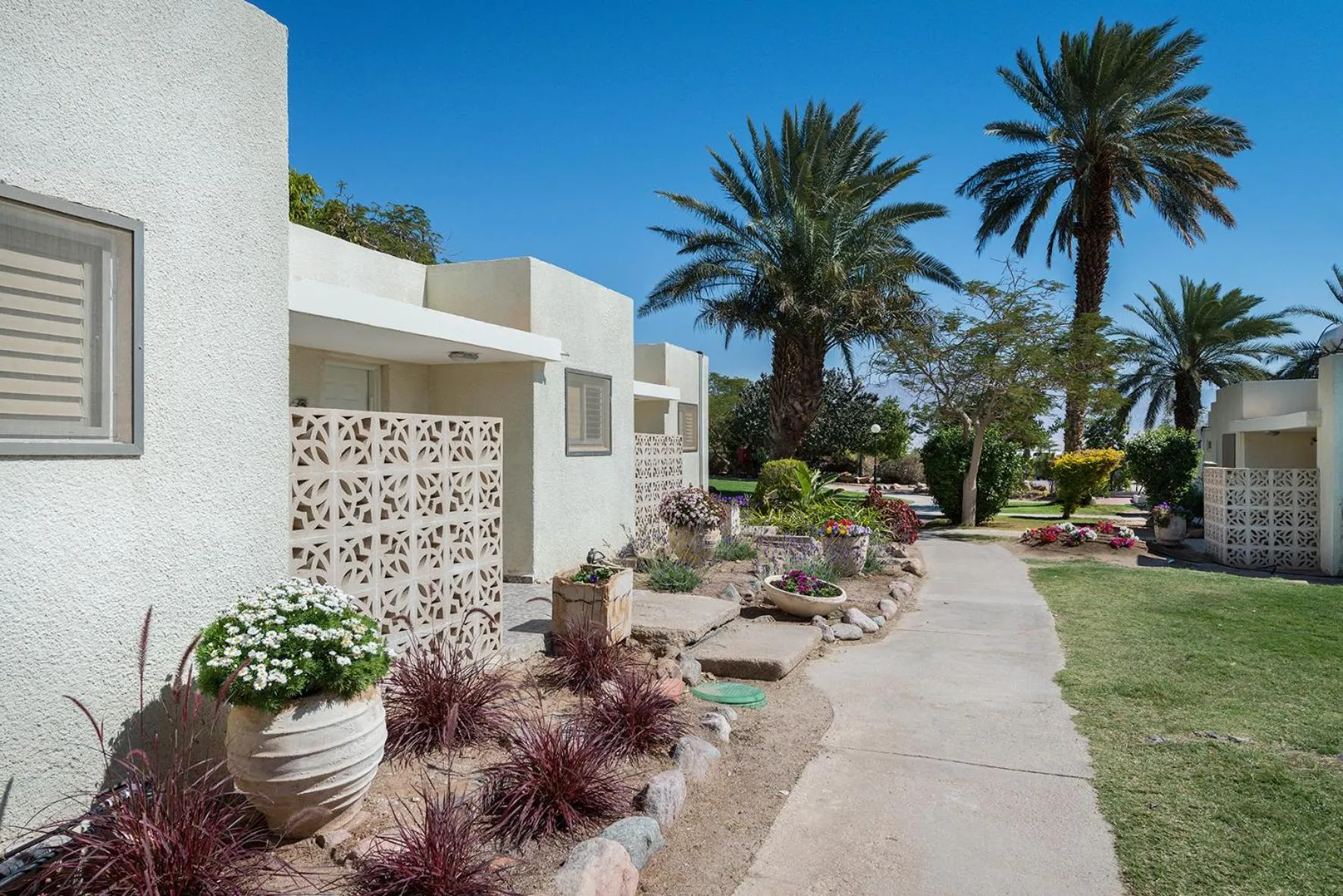 Property building in קיבוץ אילות - חדרי אירוח עם בריכה משותפת