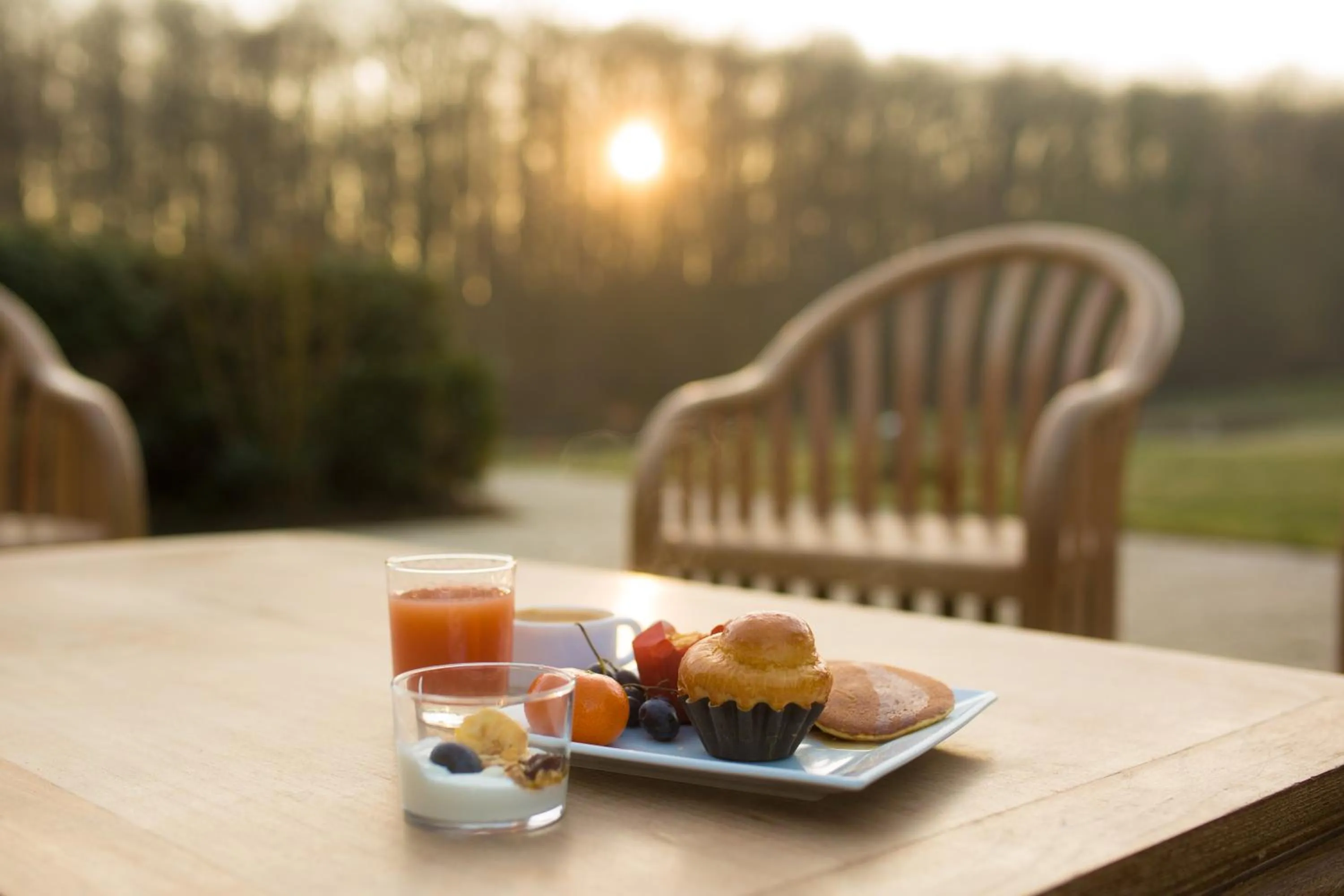 Continental breakfast in Golf Hotel de Mont Griffon