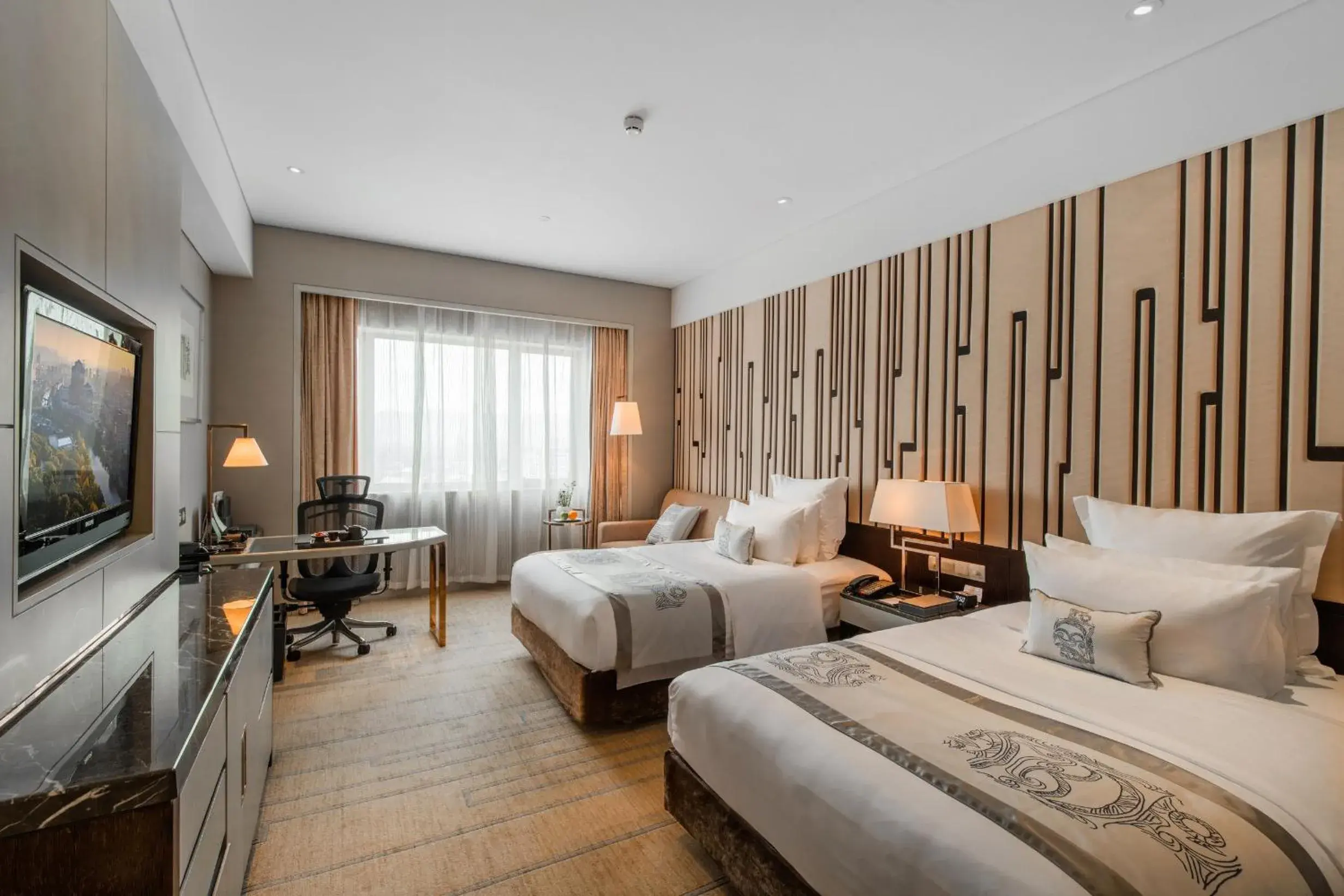 Bed in Grand Pacific Hotel Ningbo Bed in Grand Pacific Hotel Ningbo