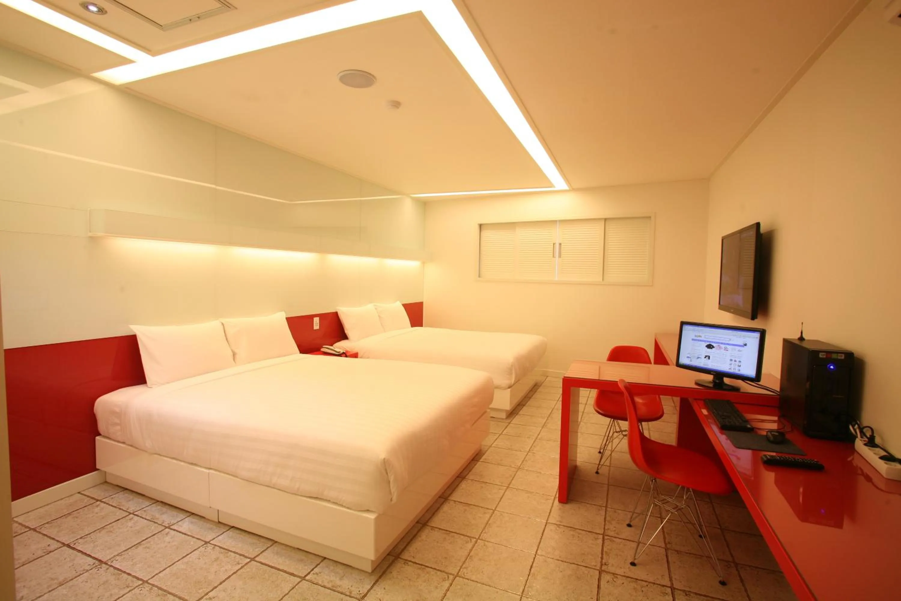 Bed in Incheon Airport Hotel Zeumes